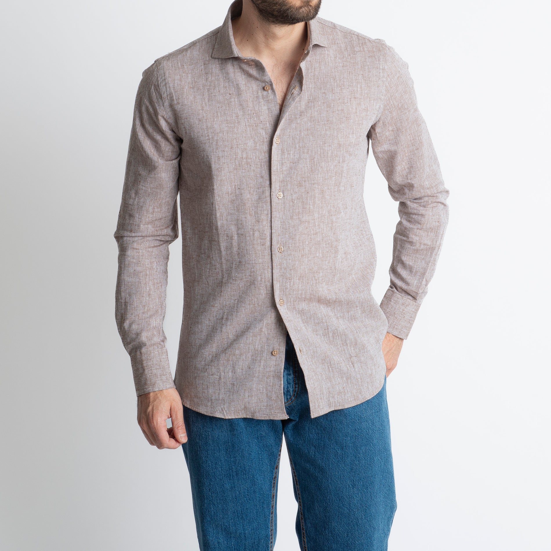 Camicia in Lino Moro