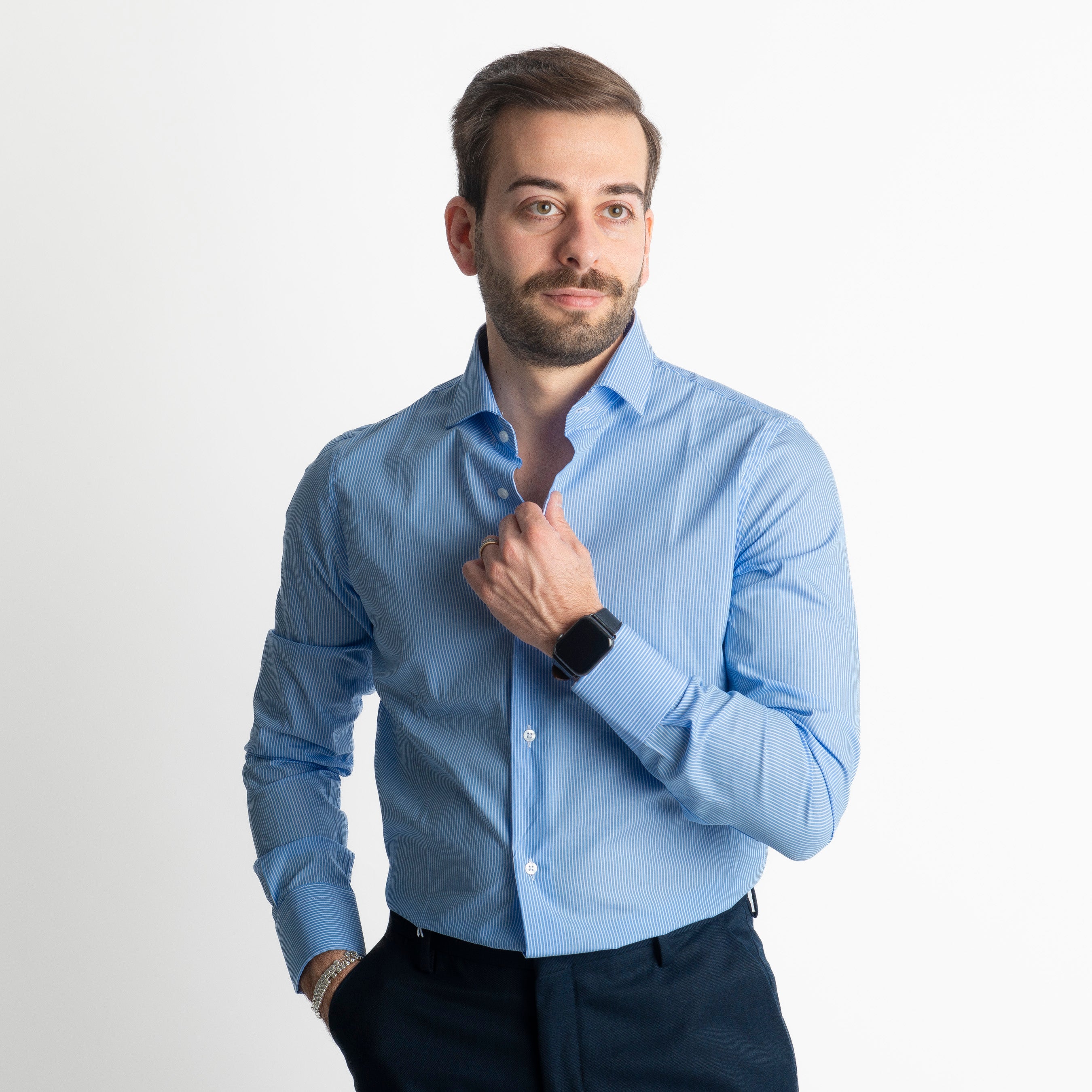 Camicia Bari 515 Rigo Celeste