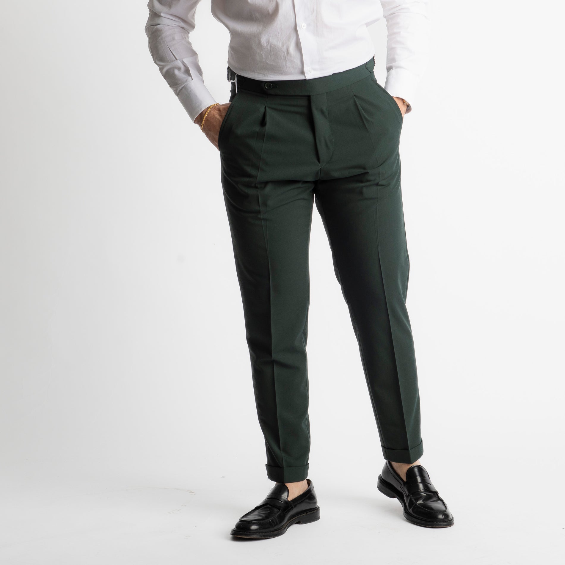 Pantalone Miller Doppia Fibbia Verde