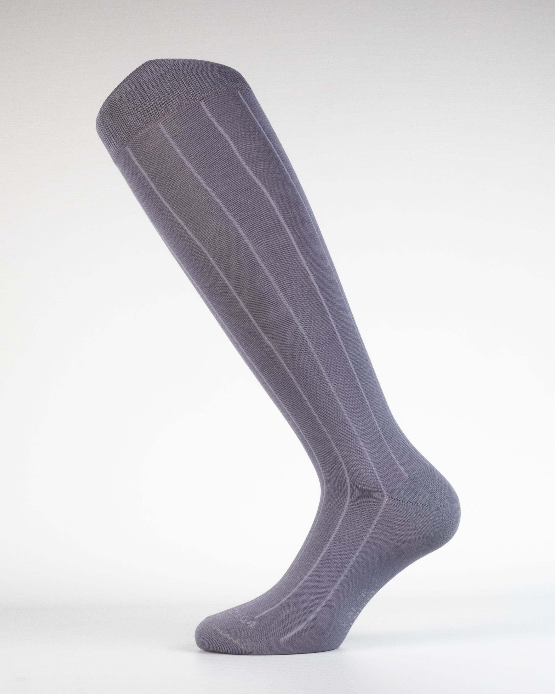Calza Uomo Filo di Scozia Costina Larga Grigio