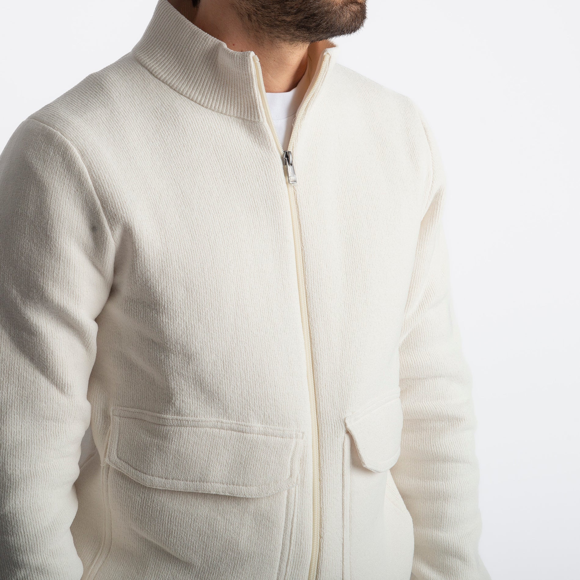 Maglia Giubbotto 754192 Panna