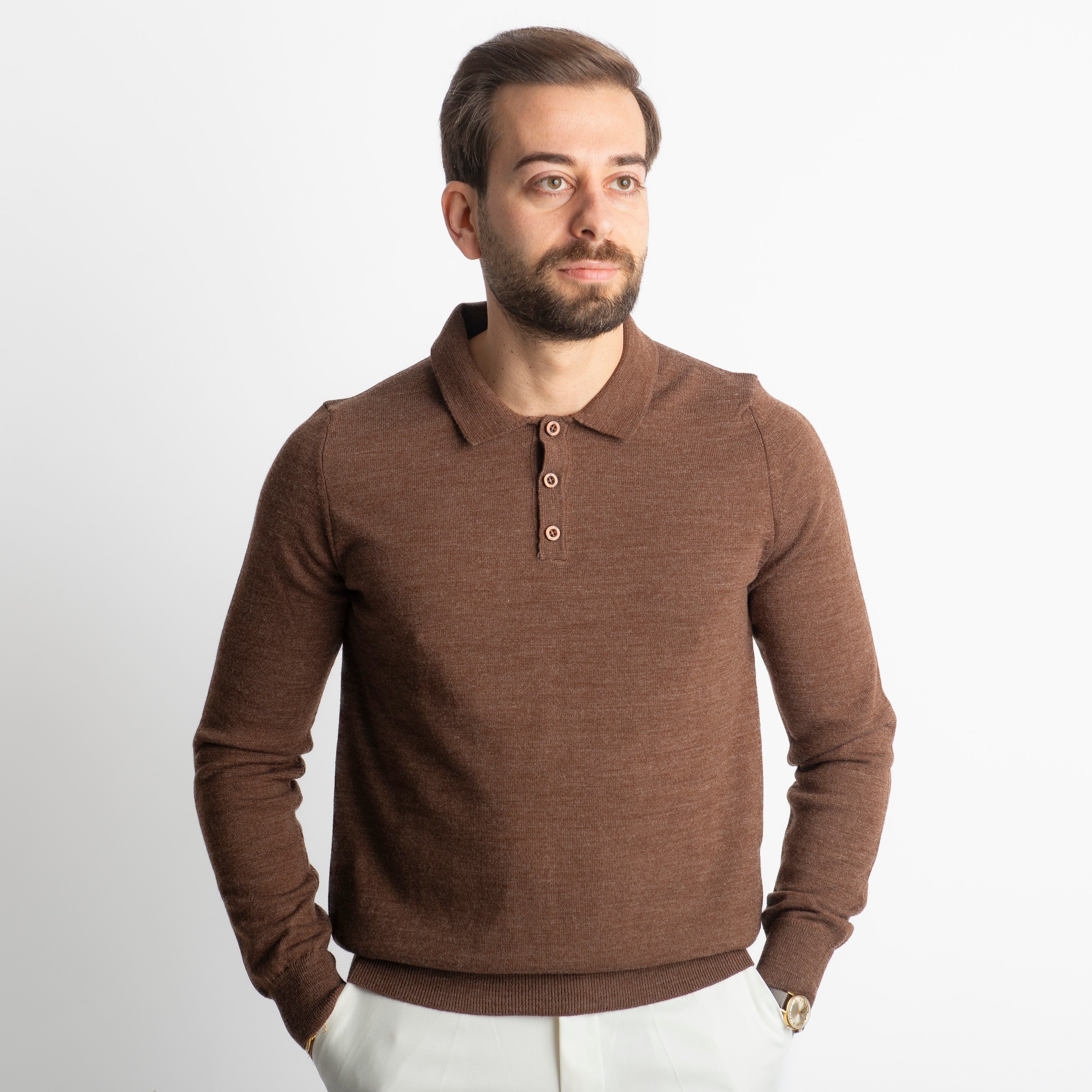 Polo Lana Merinos Moro