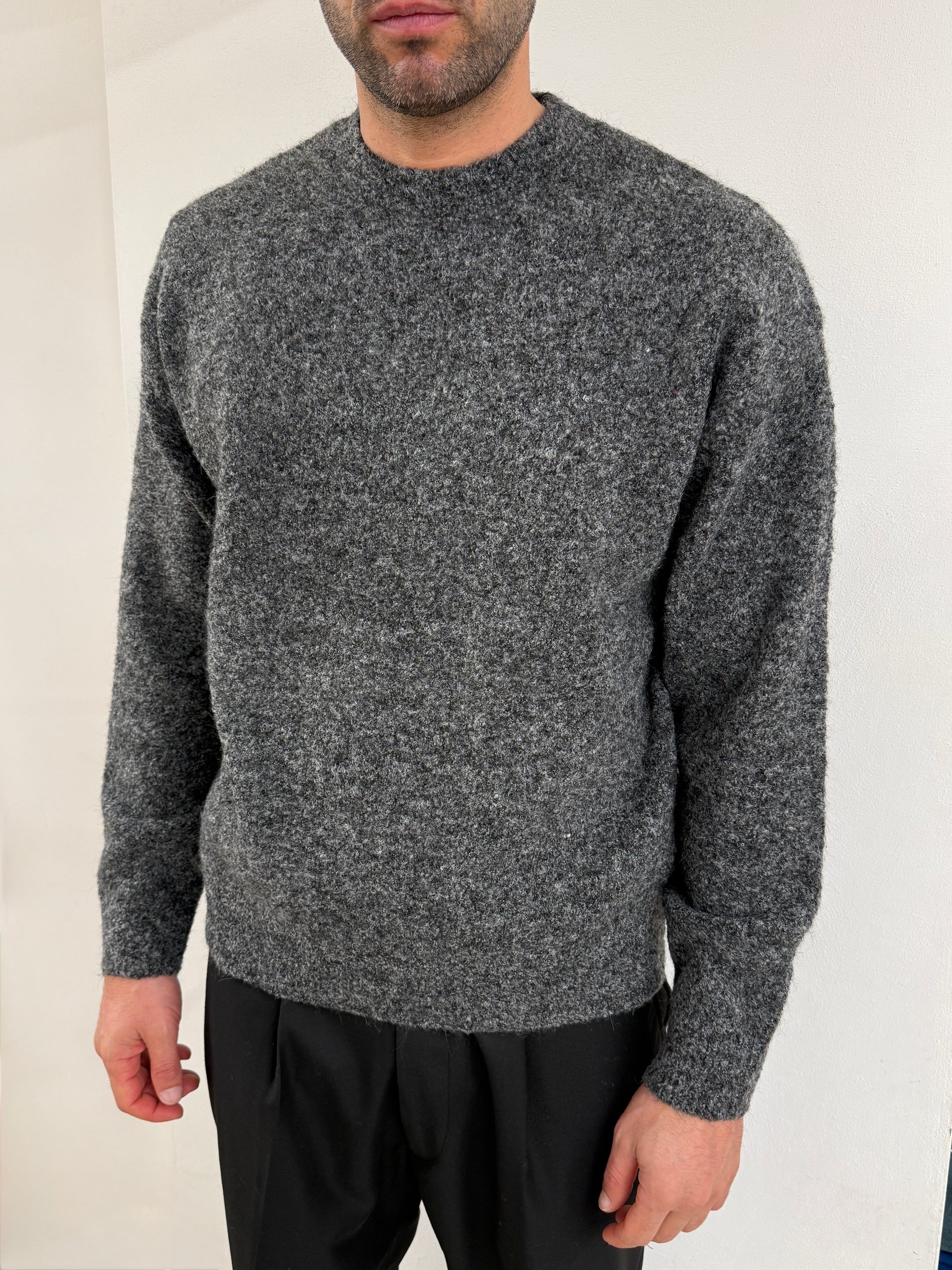 Maglione Mouliné grigio