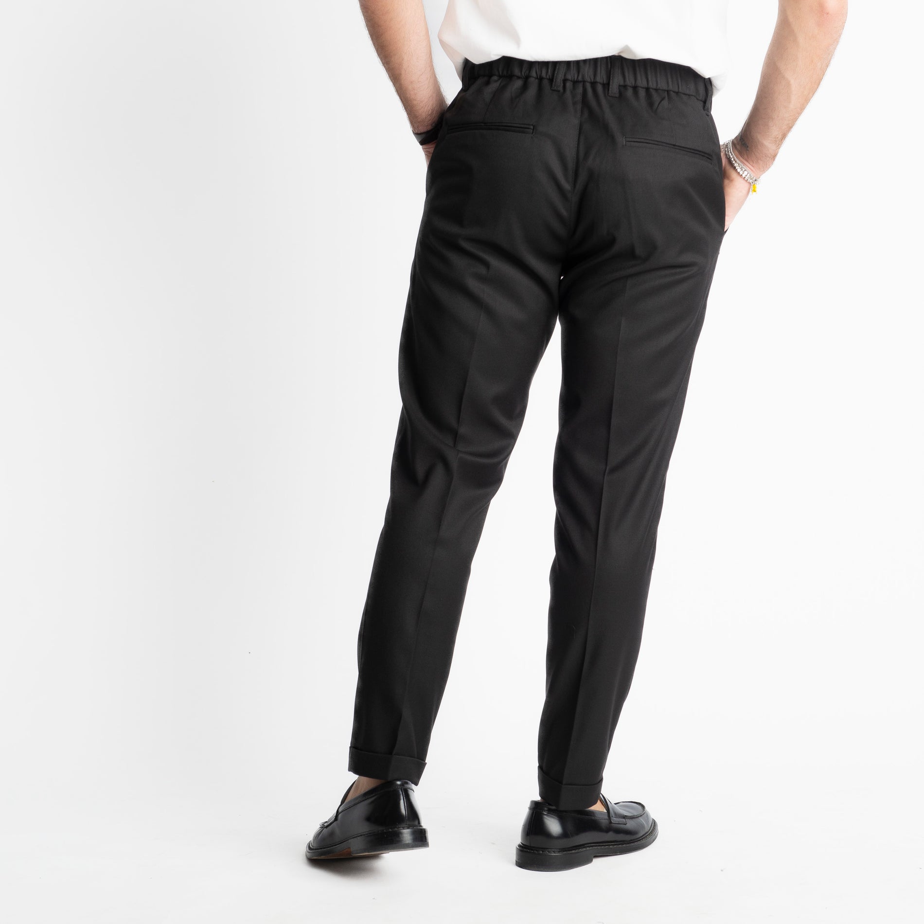 Pantalone Tennese Mezza Molla TO8007 Nero