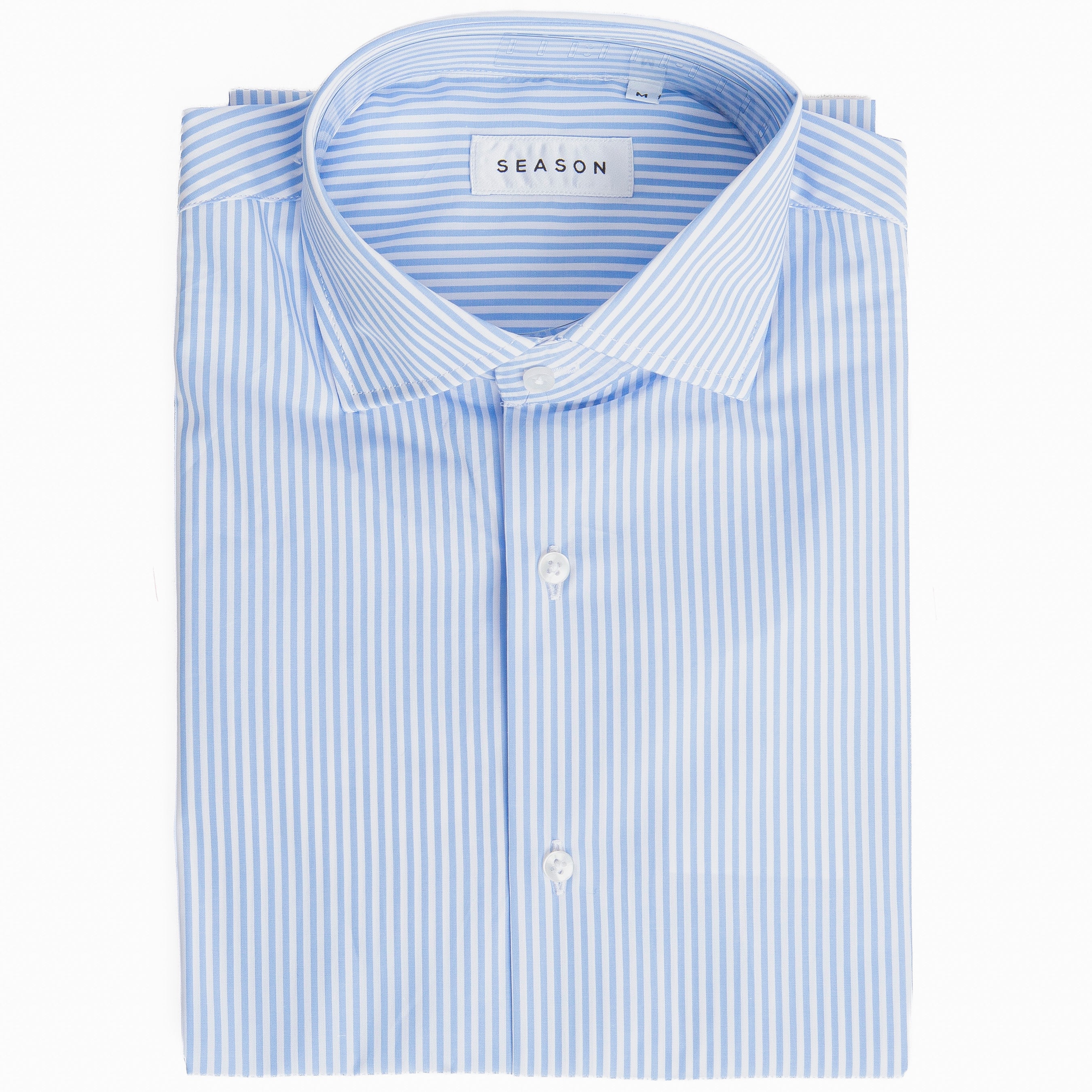 Camicia Rigata Celeste 290