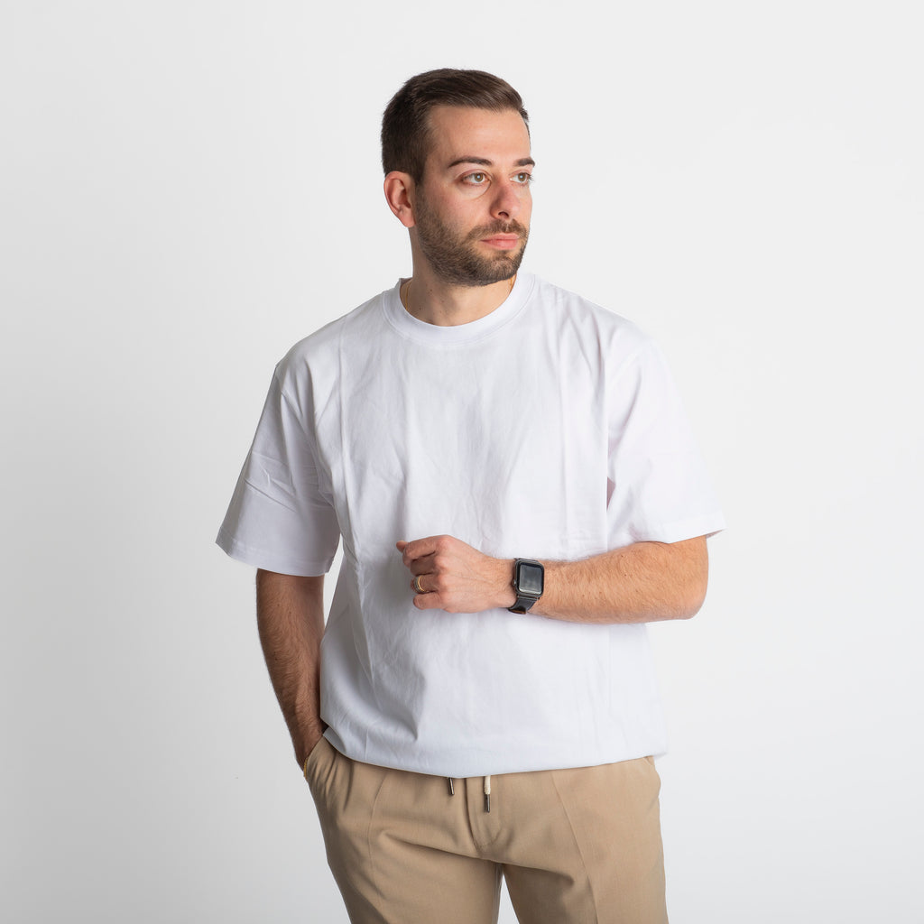T-shirt Regular in Cotone Bianca