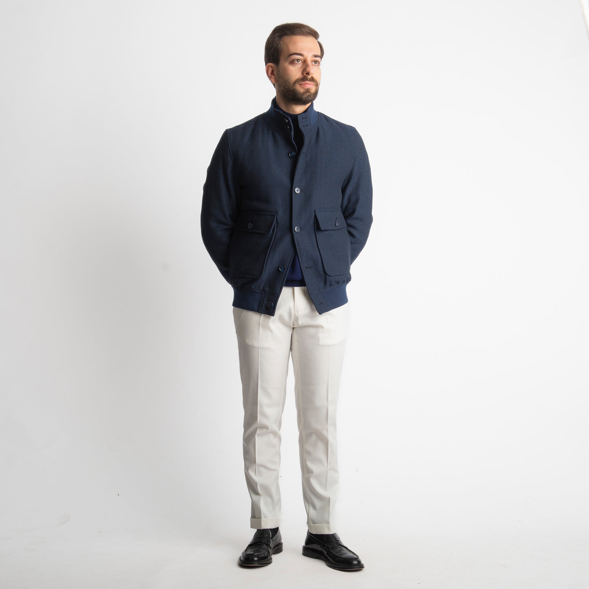 Giubbotto Polo Spigato Blu