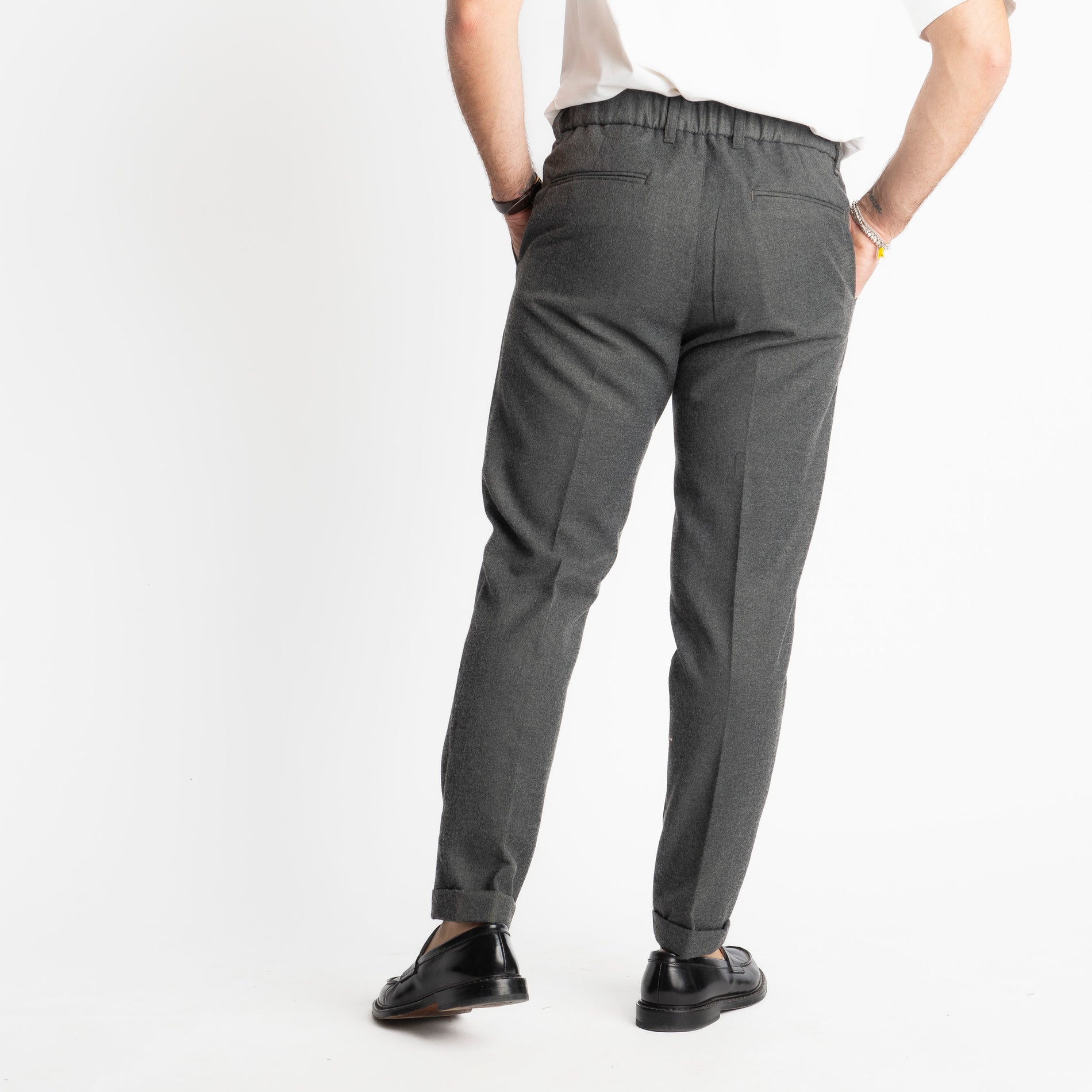 Pantalone Beverly Mezza Molla TO8007 Grigio