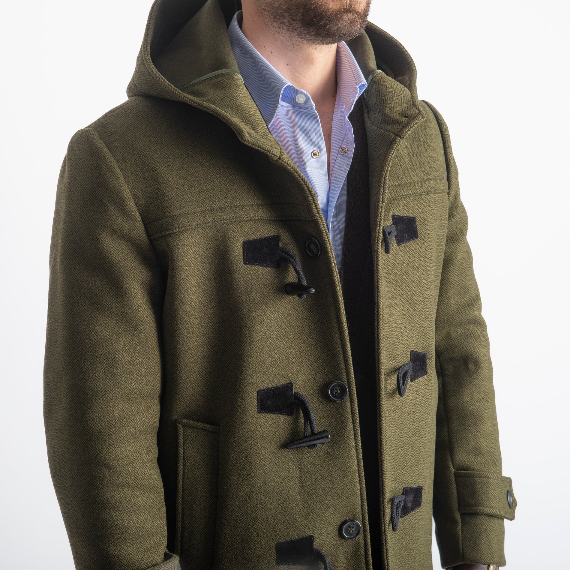 Cappotto Montgomery Spigato Verde