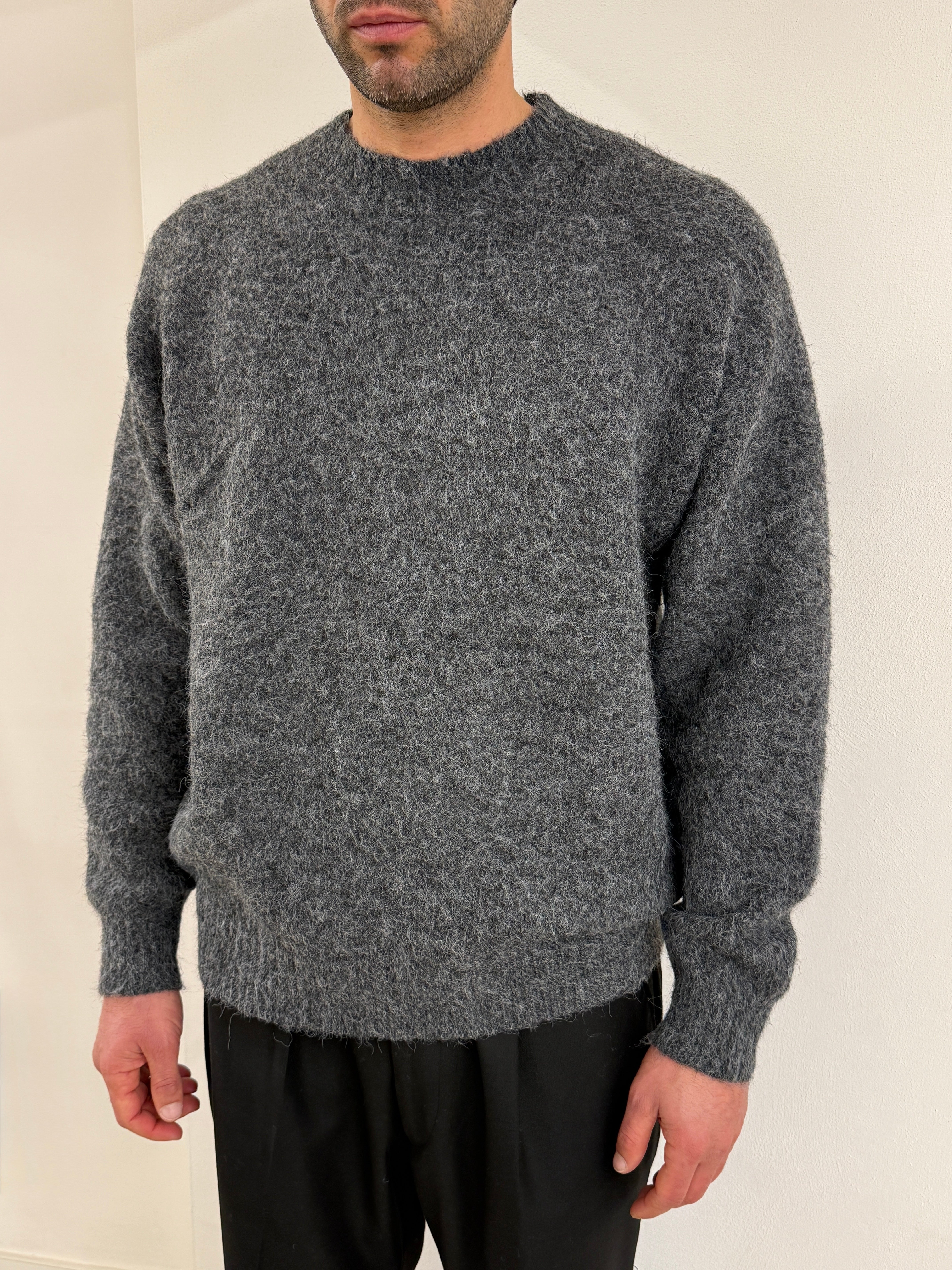 Maglione Mohair Grigio