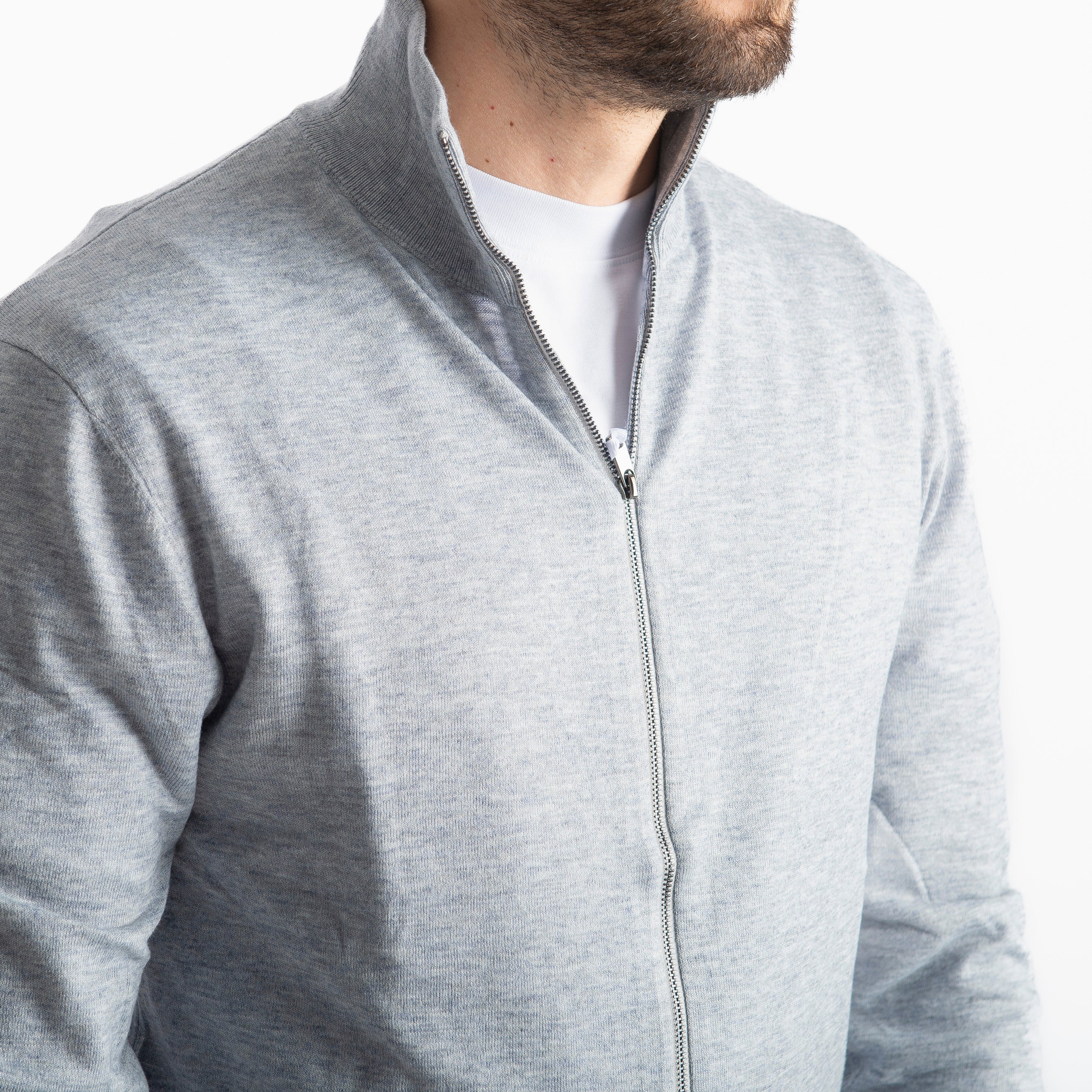 Cardigan Full Zip IT007 Grigio
