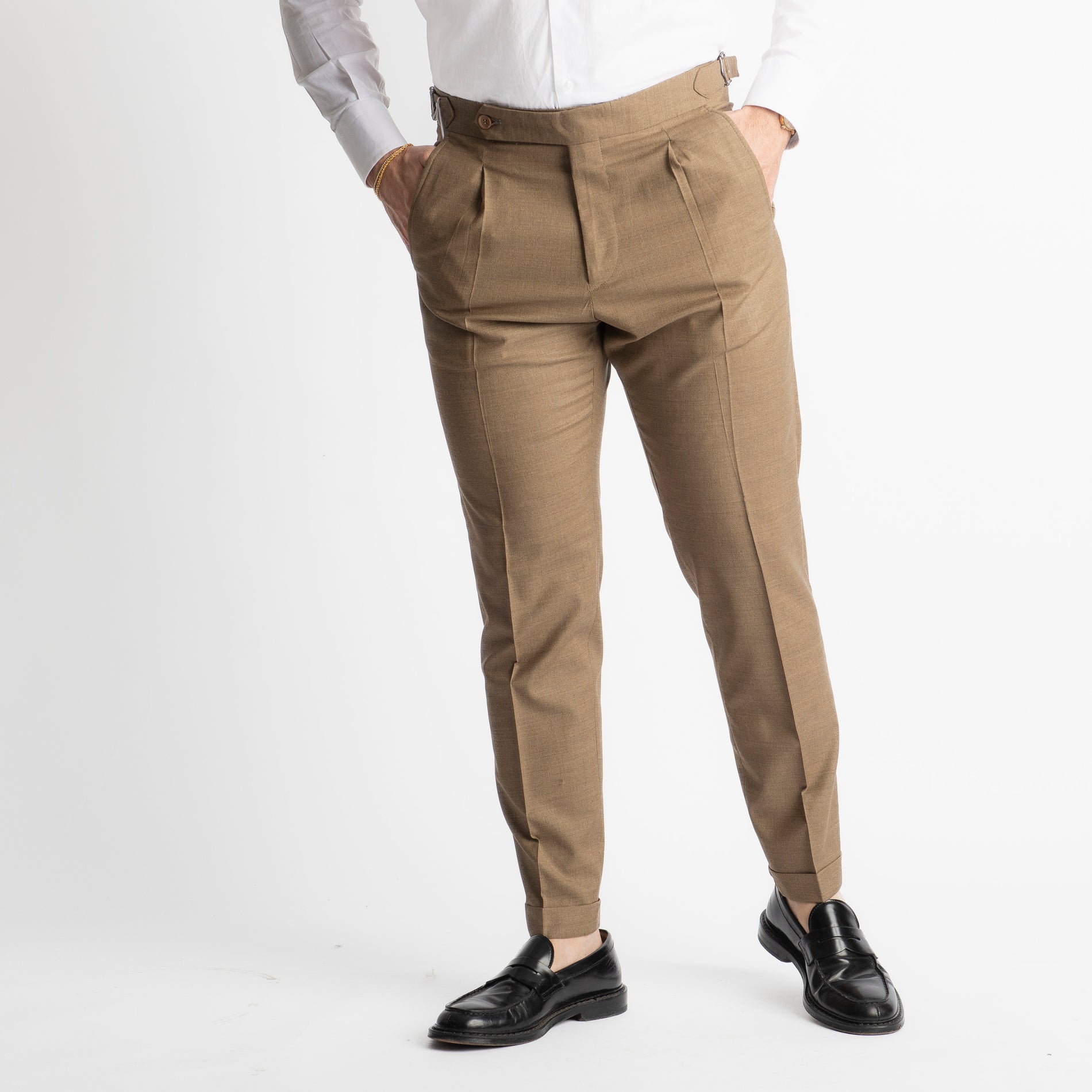 Pantalone Tasmania Morositas Doppia Fibbia Sabbia