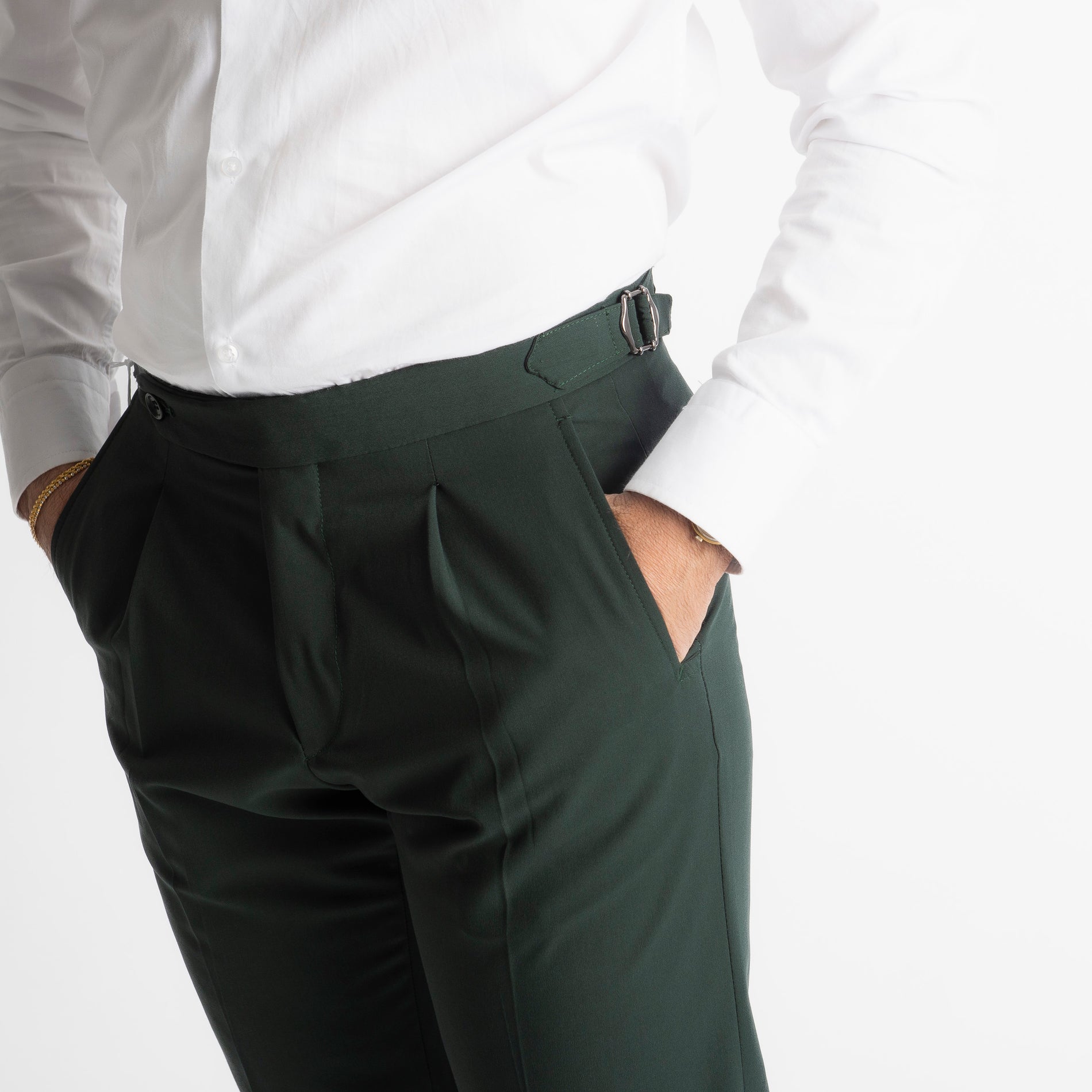 Pantalone Miller Doppia Fibbia Verde