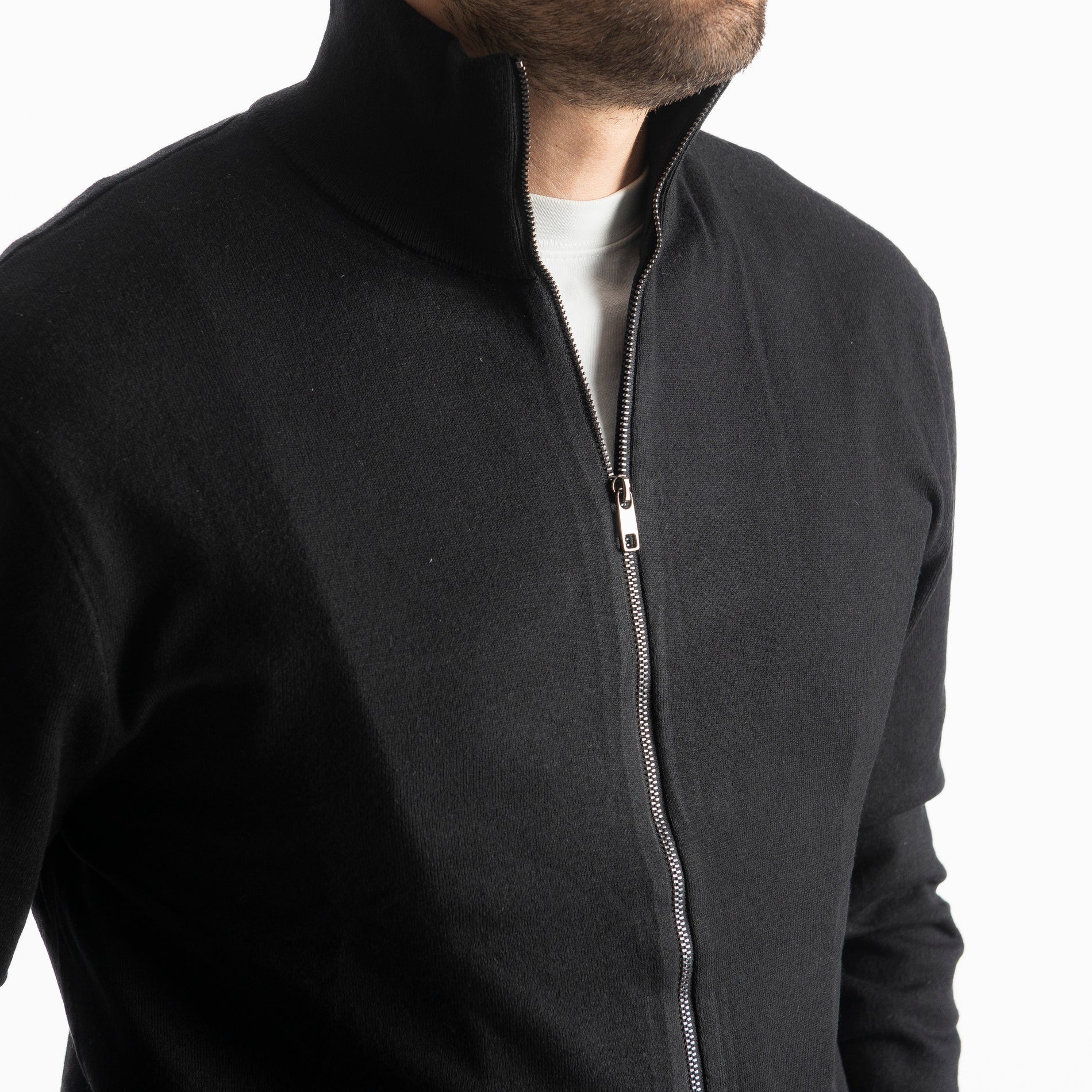 Cardigan Full Zip IT007 Nero