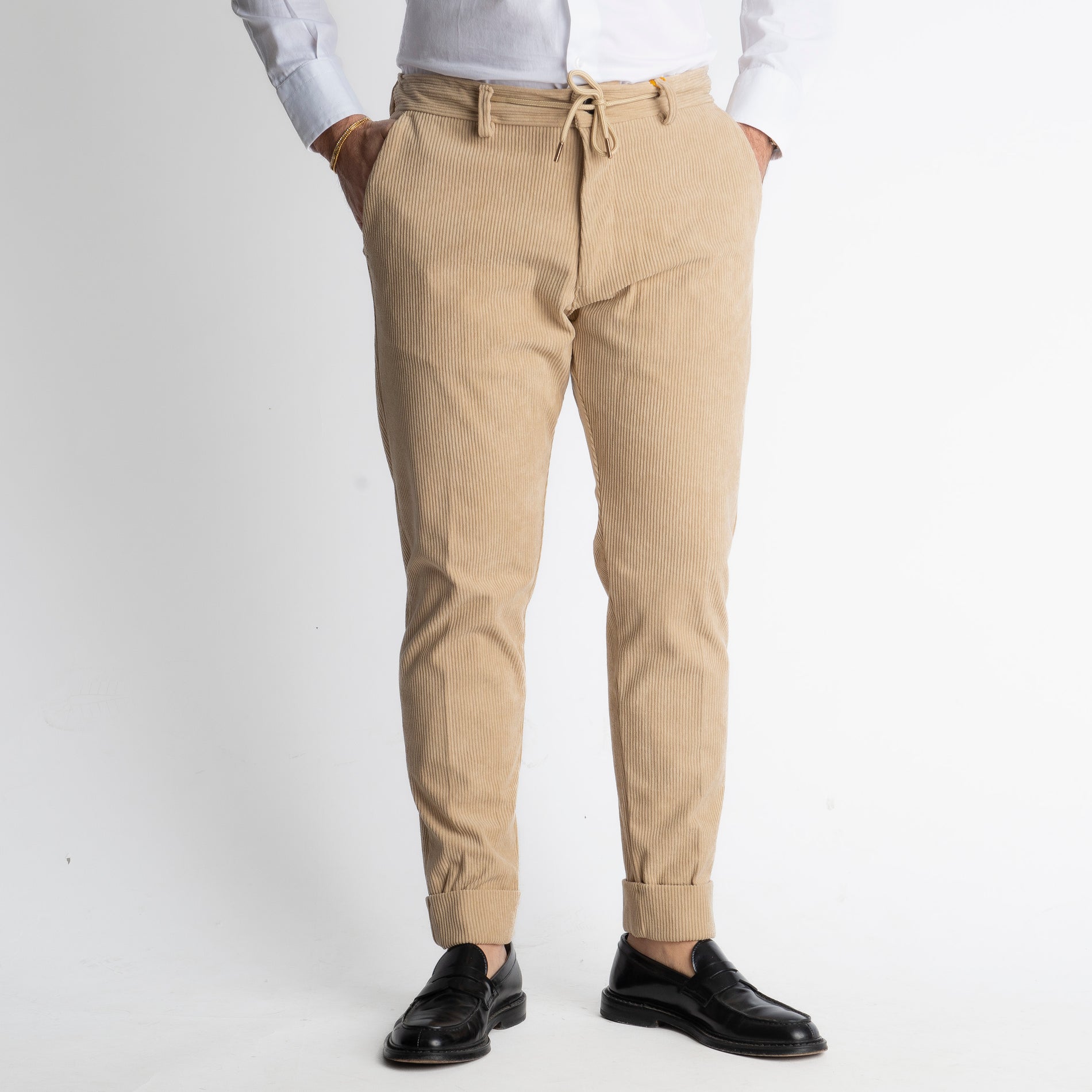 Pantalone Ischia Velluto a Coste Beige