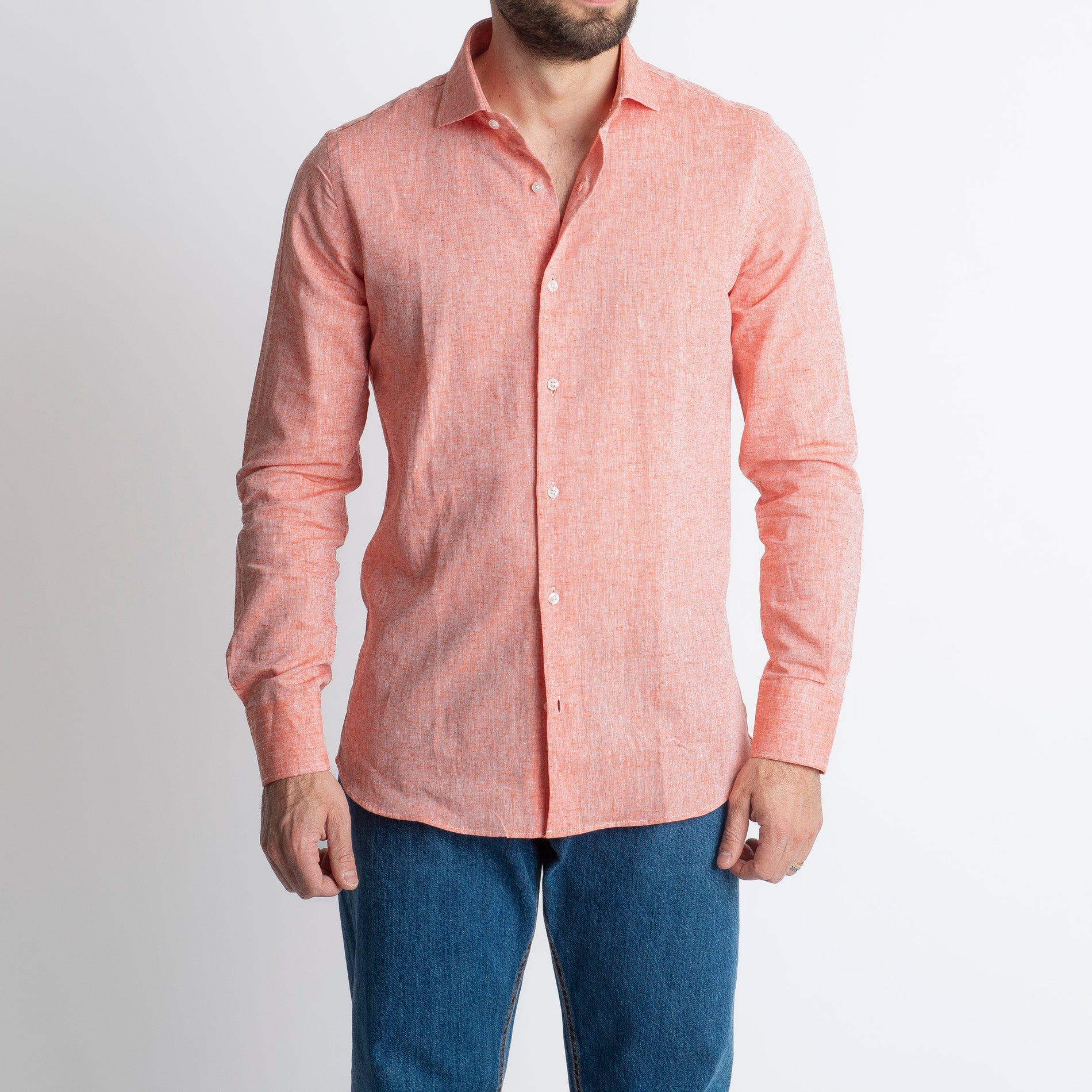 Camicia in Lino Pesca