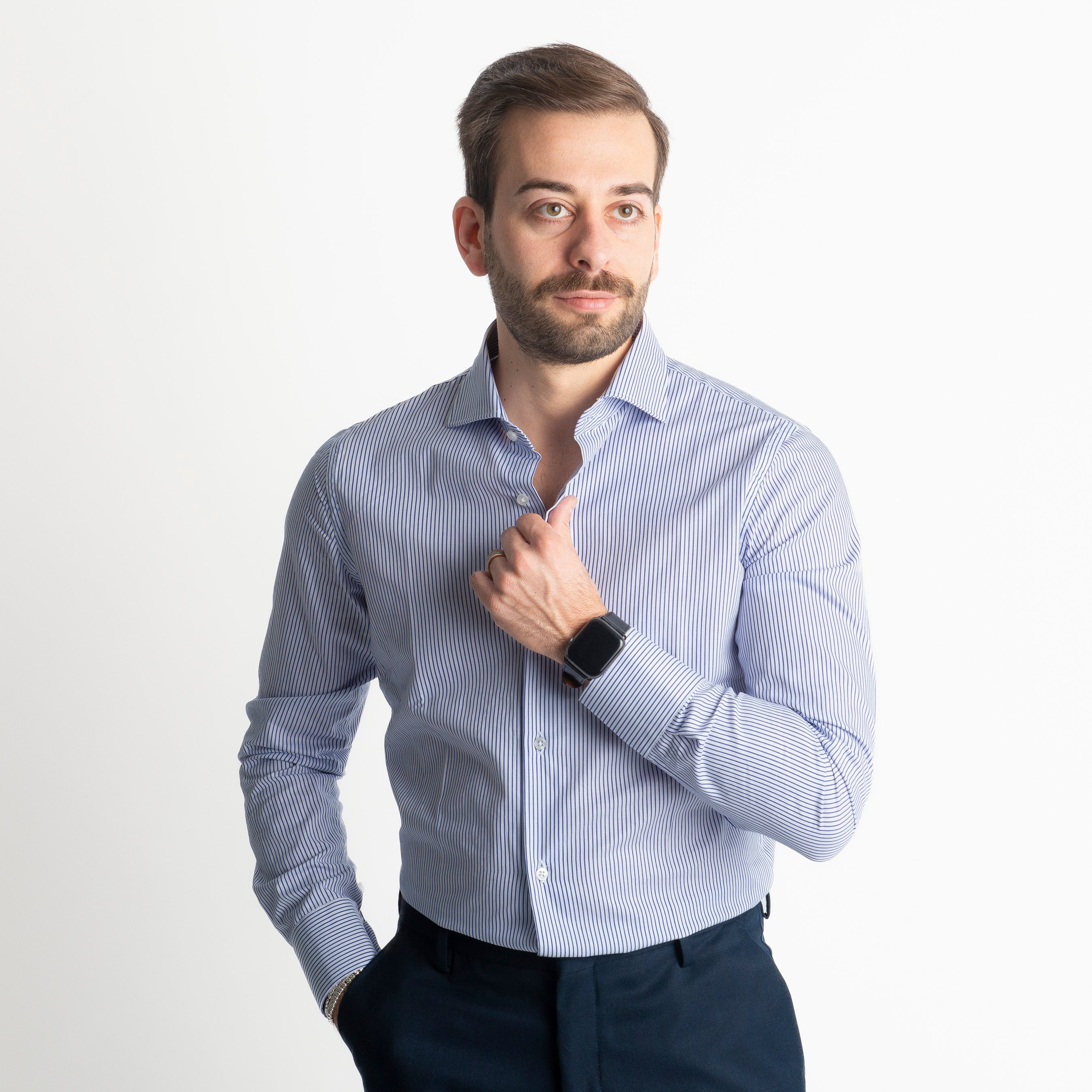 Camicia Bari Rigo 300 Blu