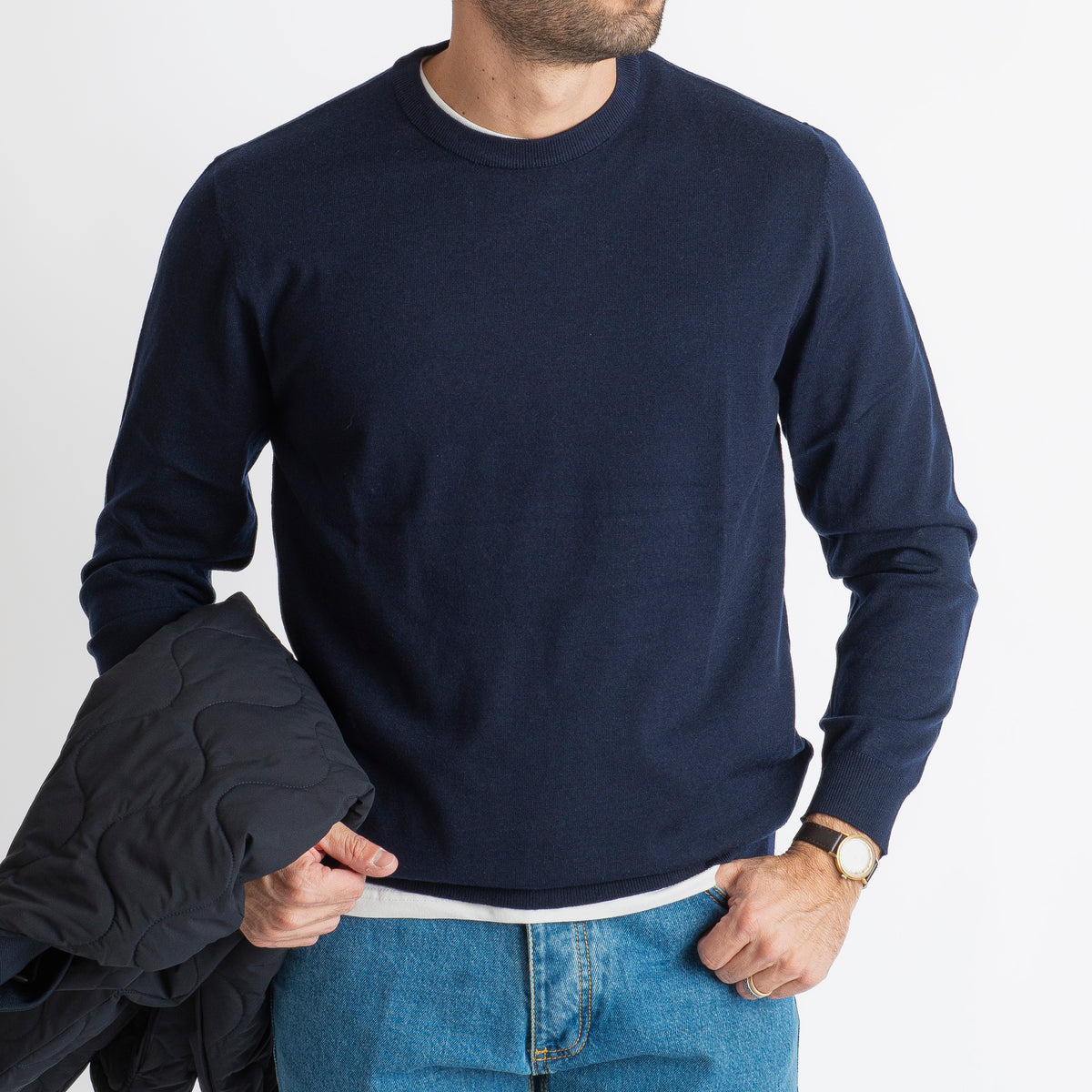 Maglione Girocollo Blu
