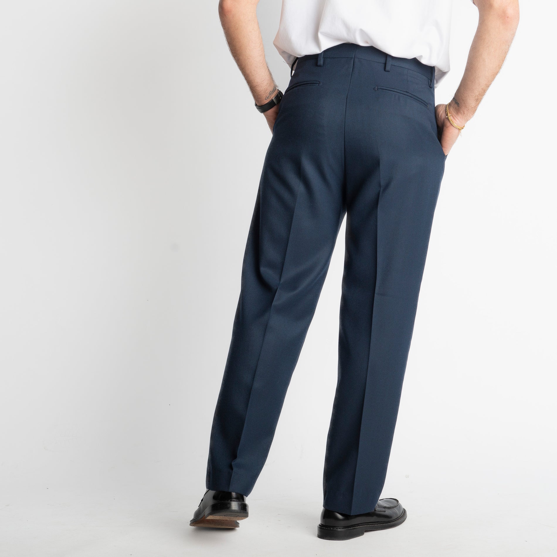 Pantalone Fondo Ampio Beverly TO8015 Blu