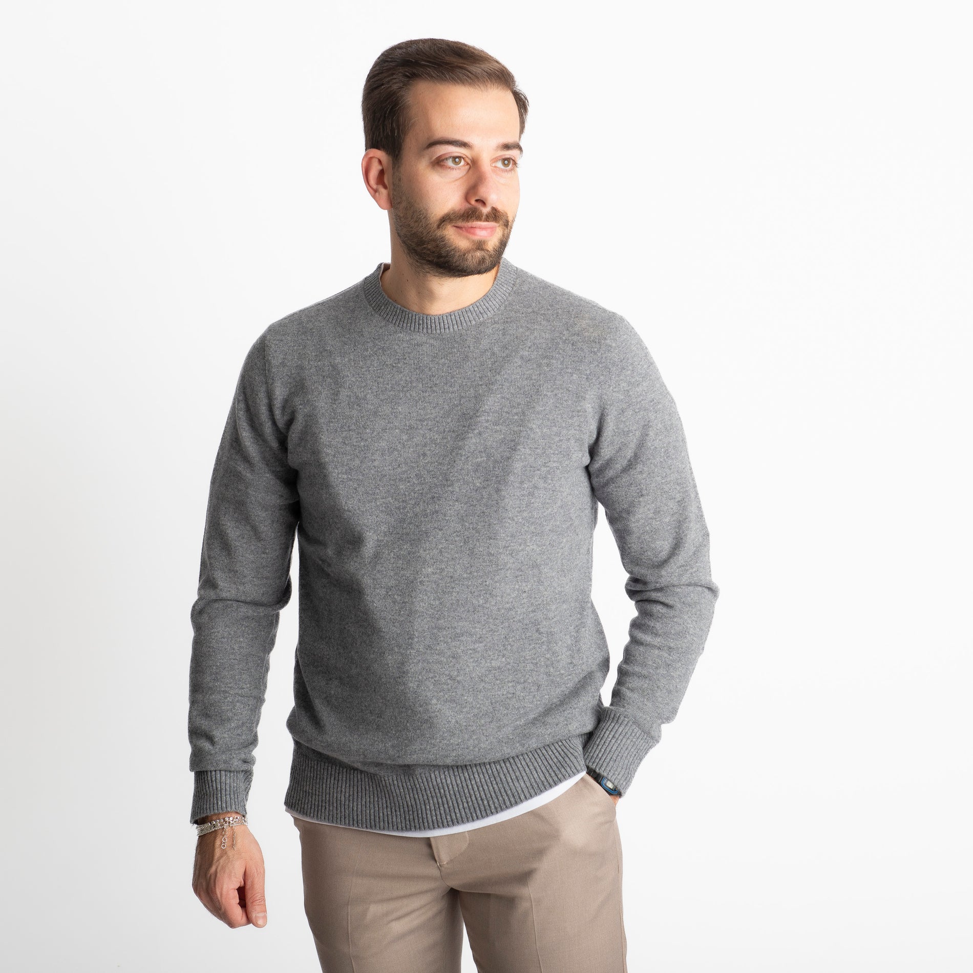 Maglioncino In Cashemere CA01 Grigio