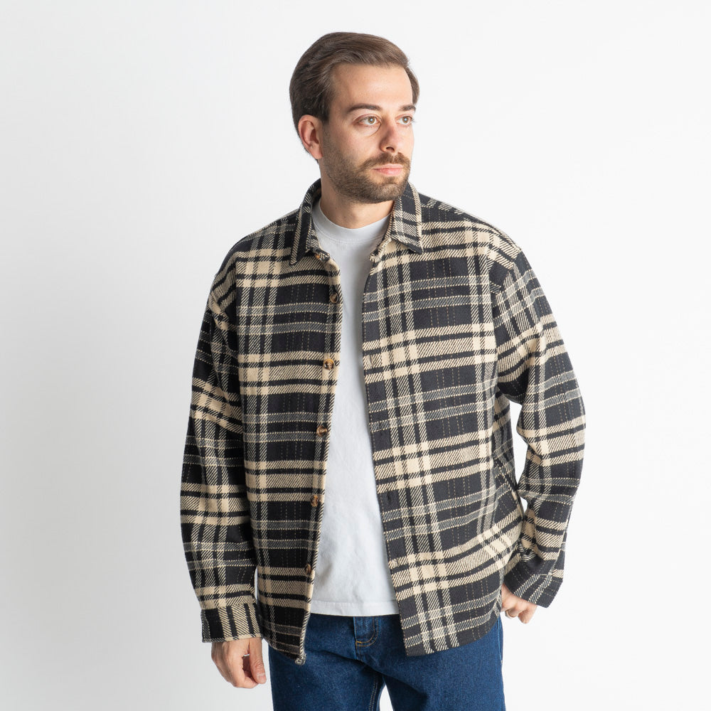 Camicia in Flanella a Quadri Nero