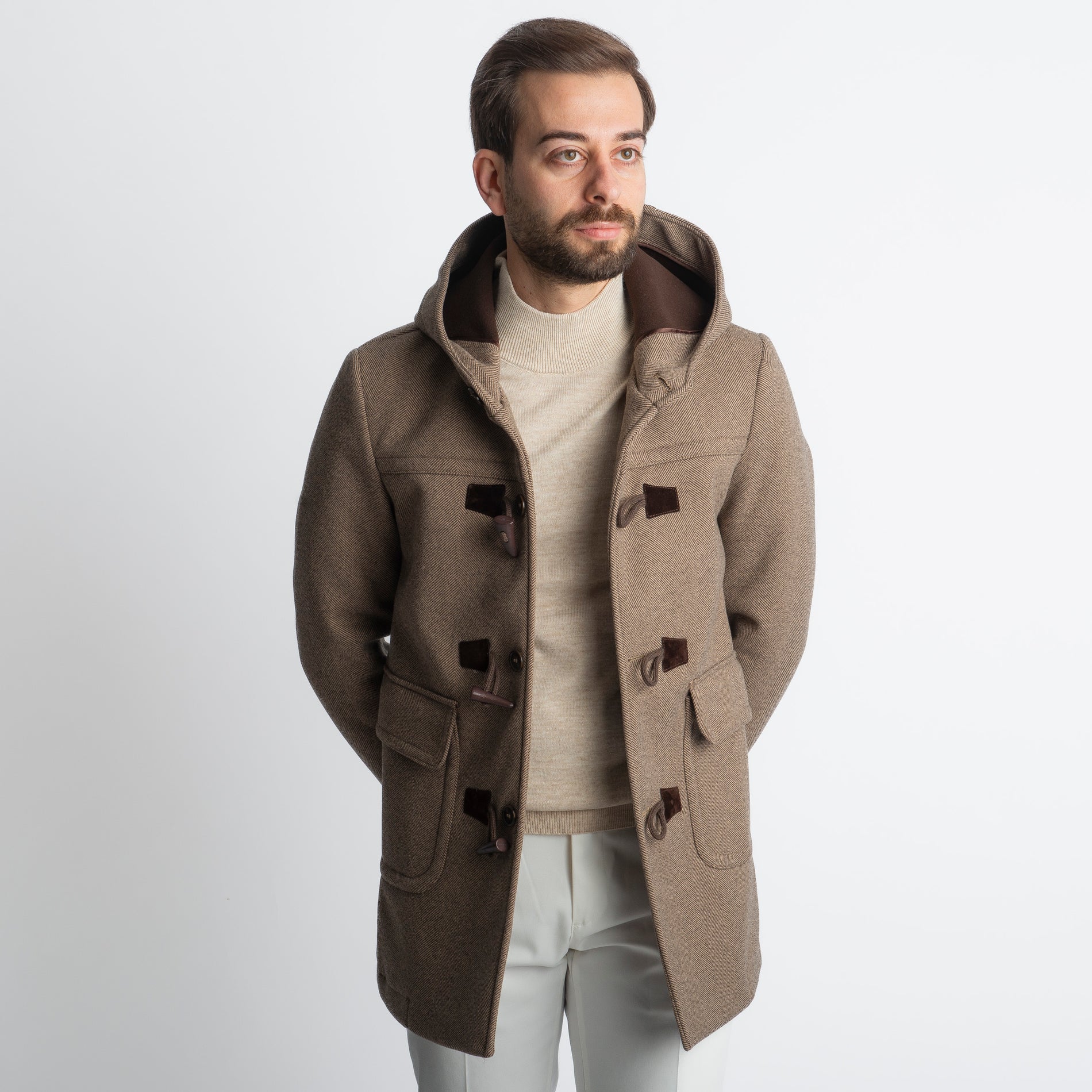 Cappotto Montgomery Spigato Fango