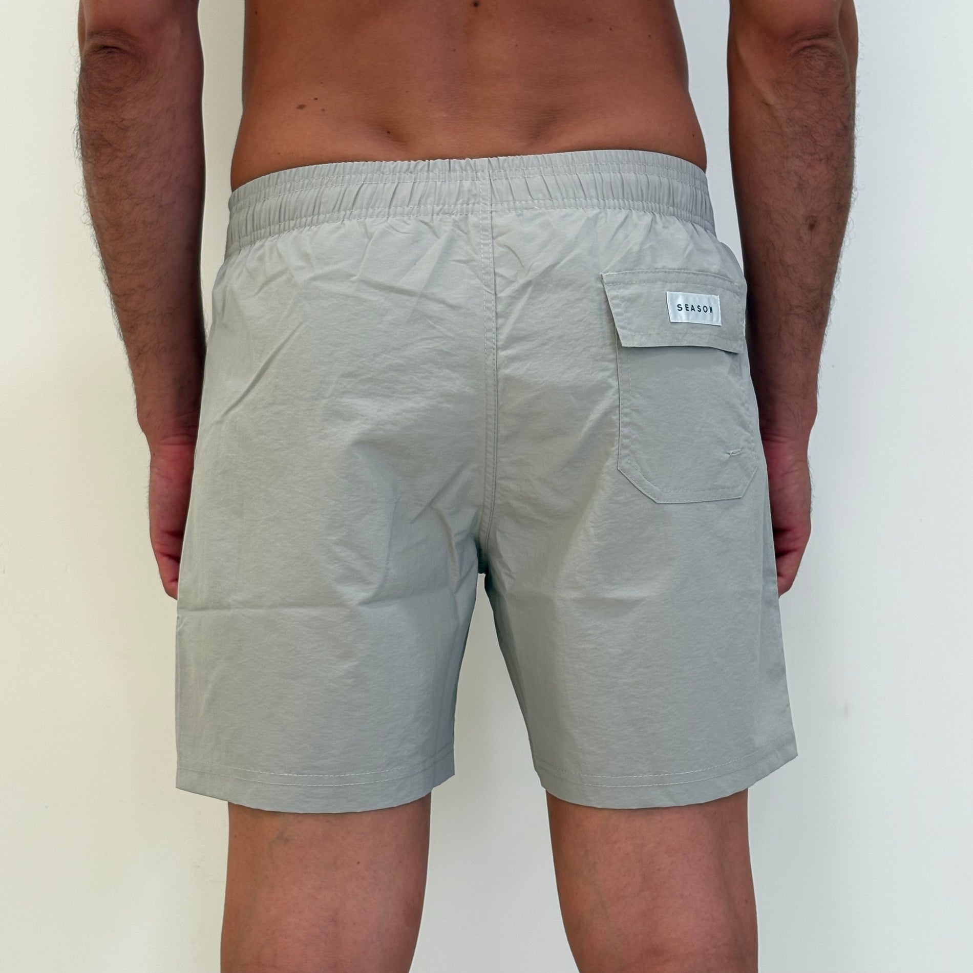 Costume Mare Tinta Unita Grigio Perla