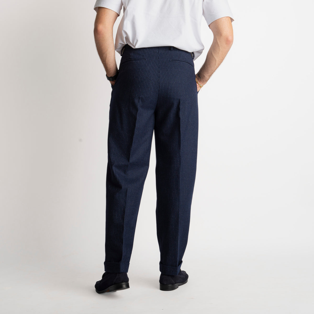 Pantalone Mecenate TO8033 in Lana Blu