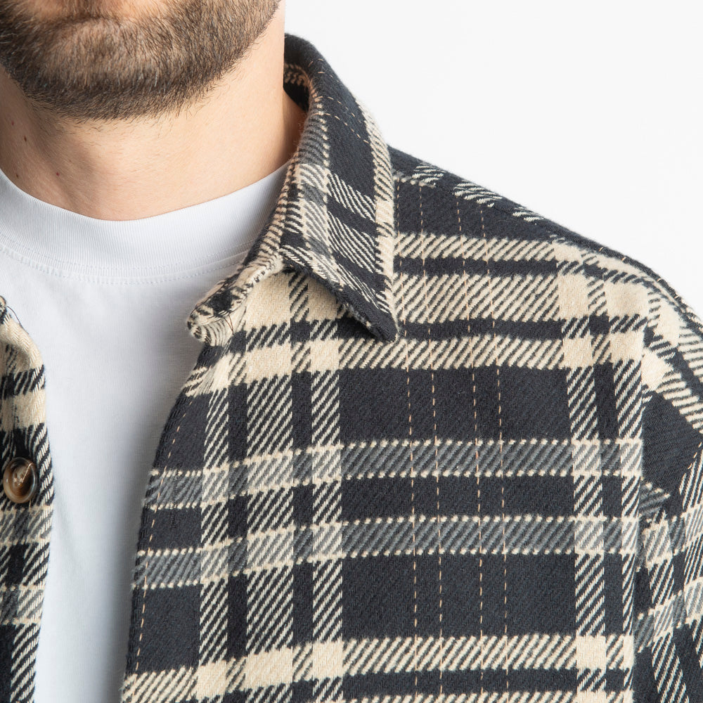 Camicia in Flanella a Quadri Nero