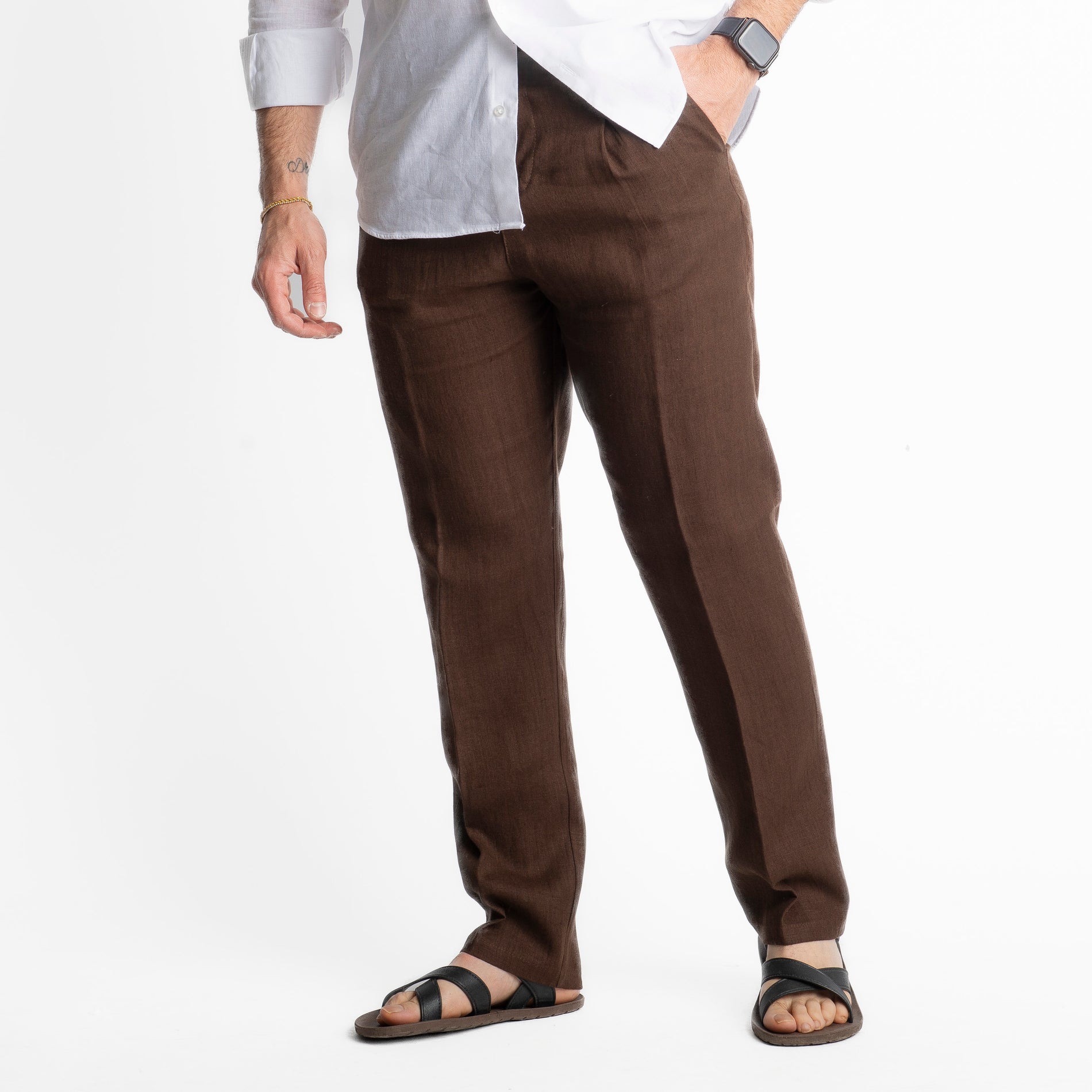 Pantalone in Lino Officine Borboniche Moro