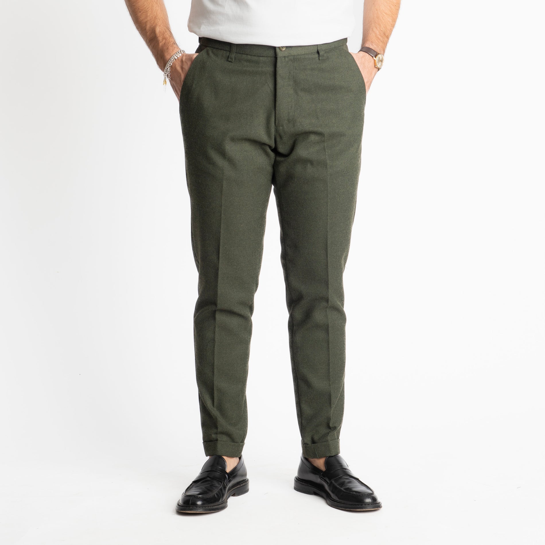 Pantalone Beverly Mezza Molla TO8007 Verde