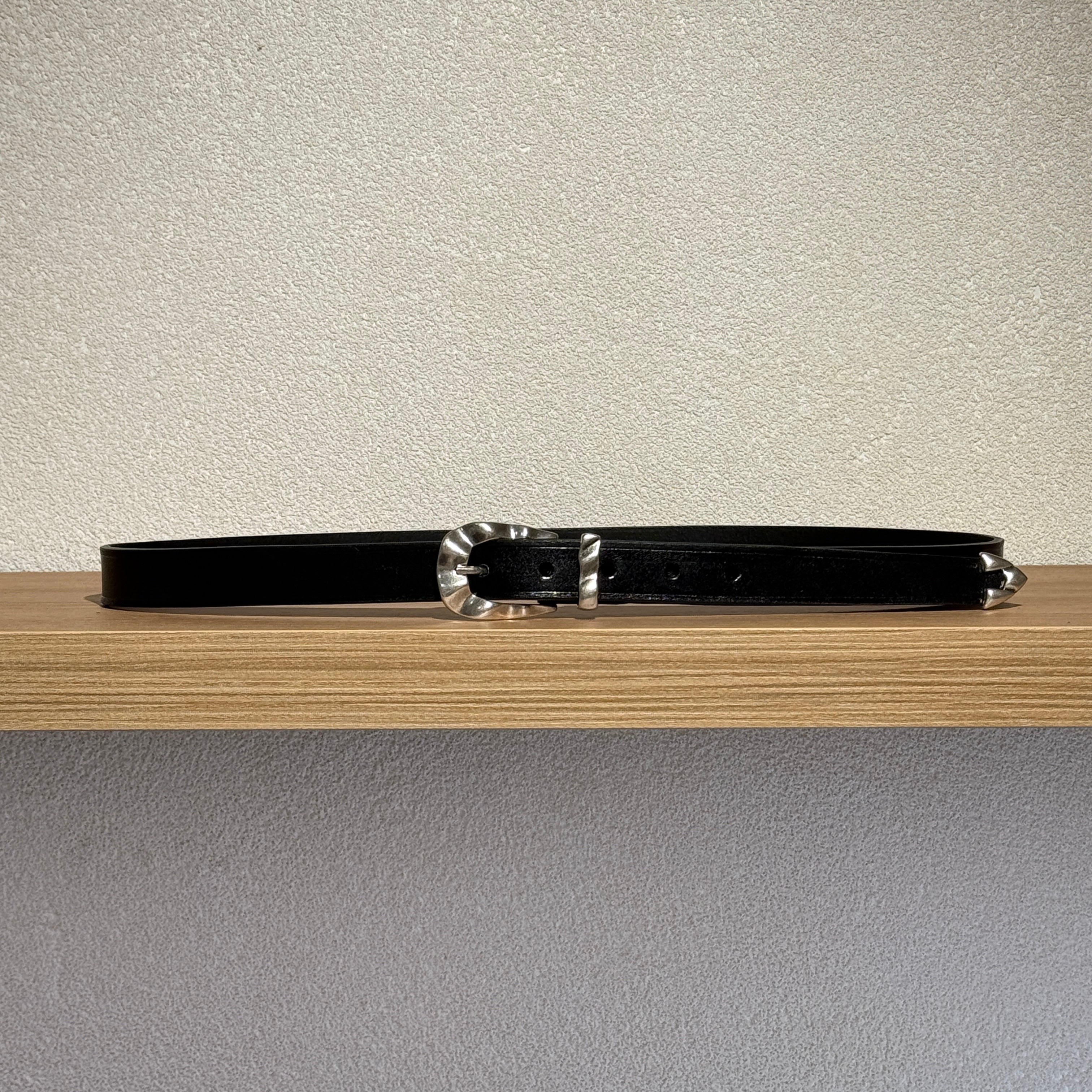 Cintura Eton in Cuoio Trittico Nero