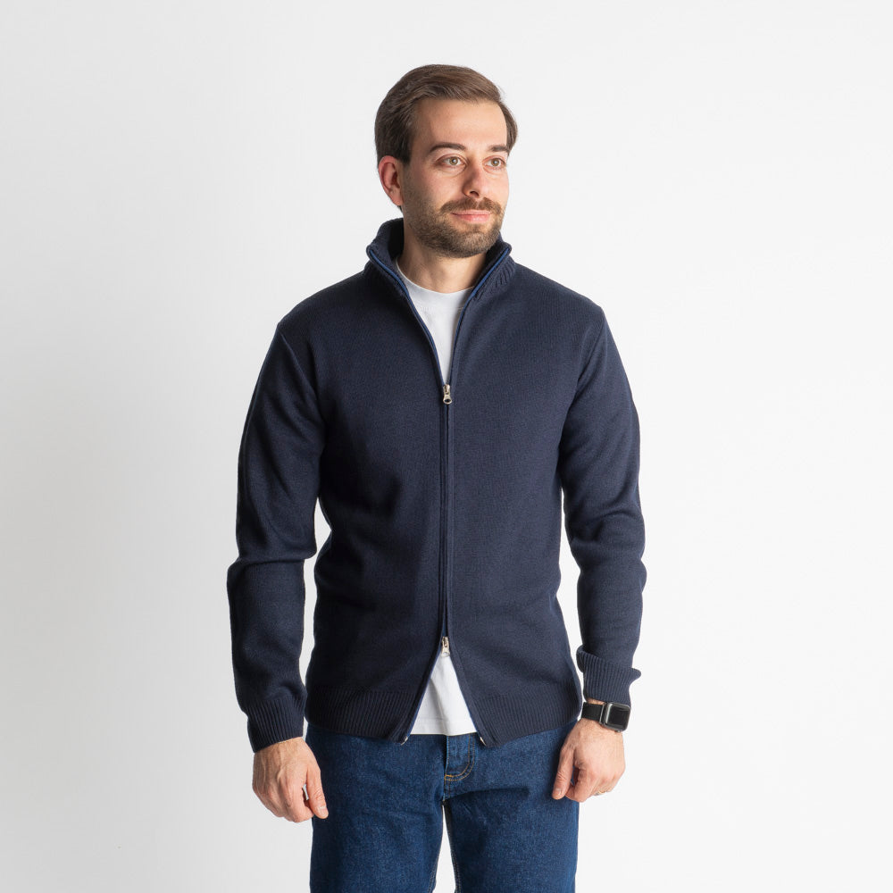 Maglione Barolo Doppio Cursore Blu