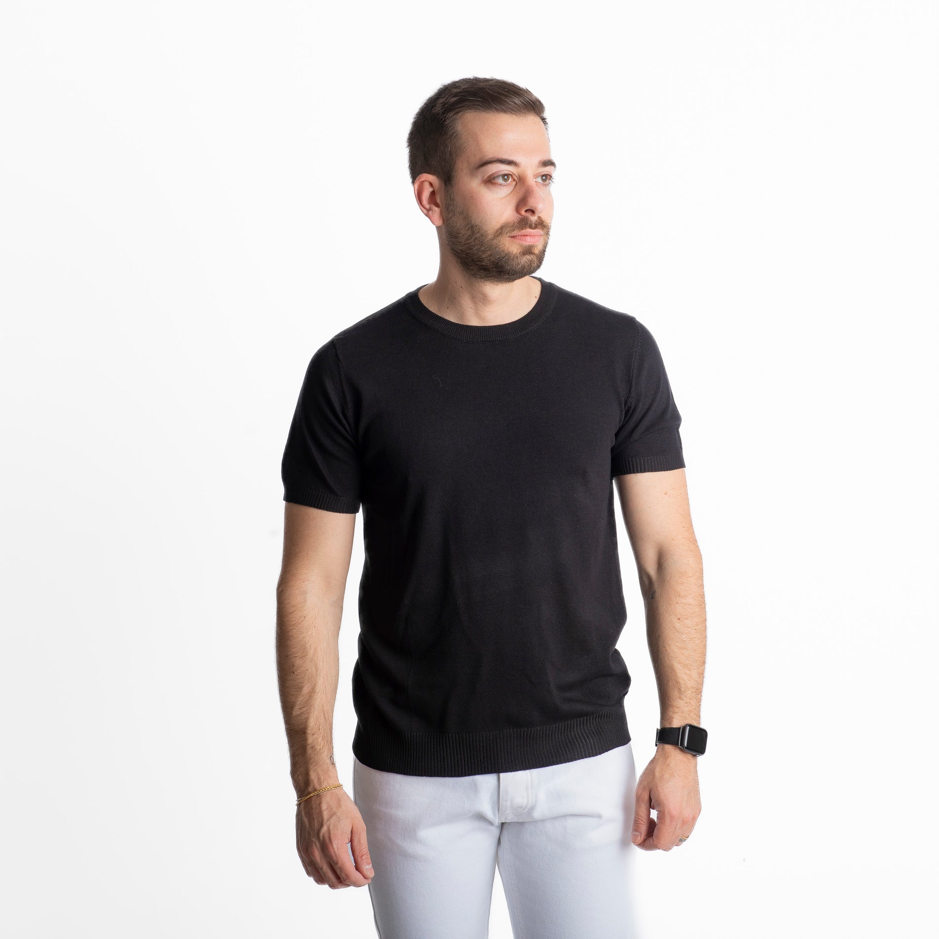 T-shirt in Maglia Nera