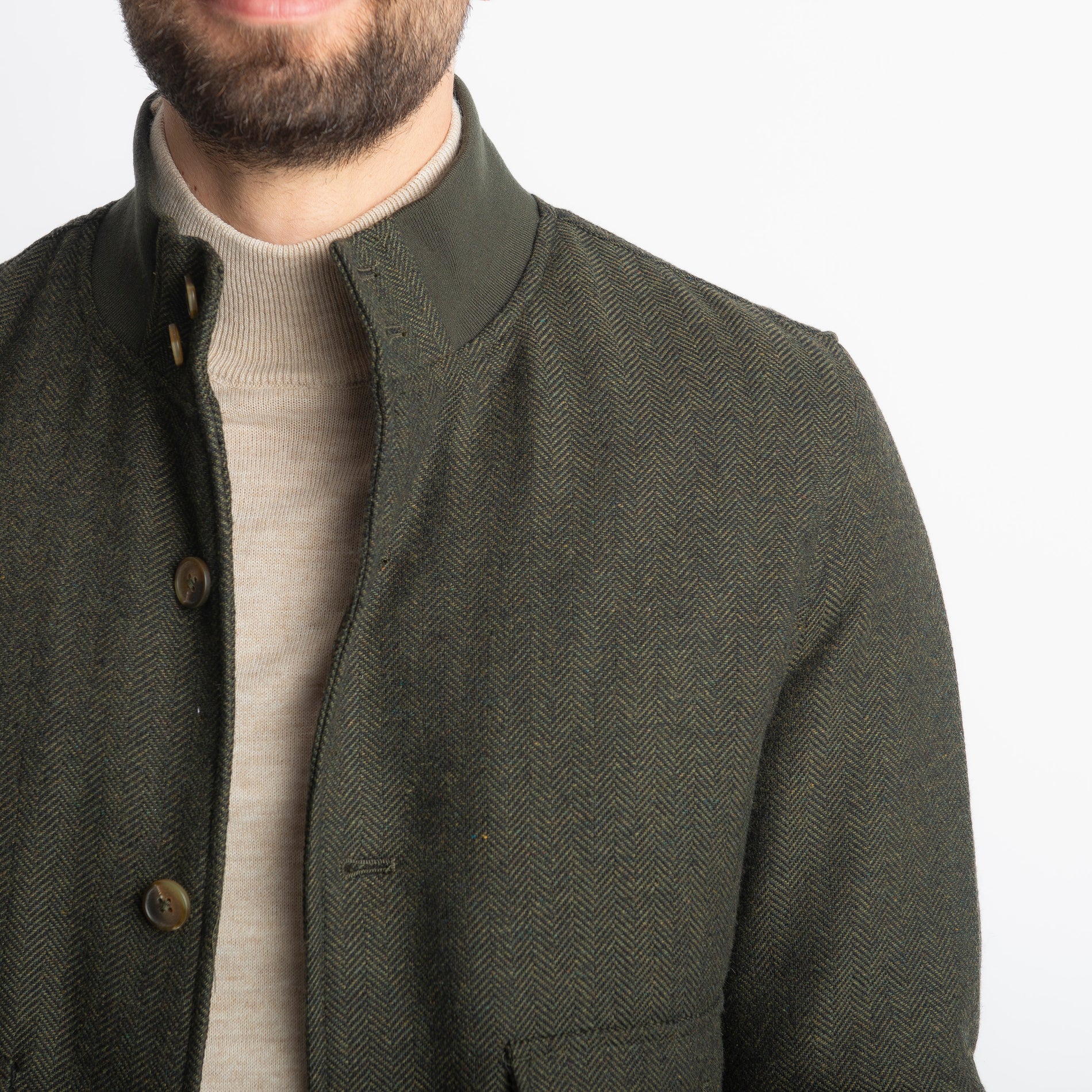 Giubbotto Polo Spigato Verde