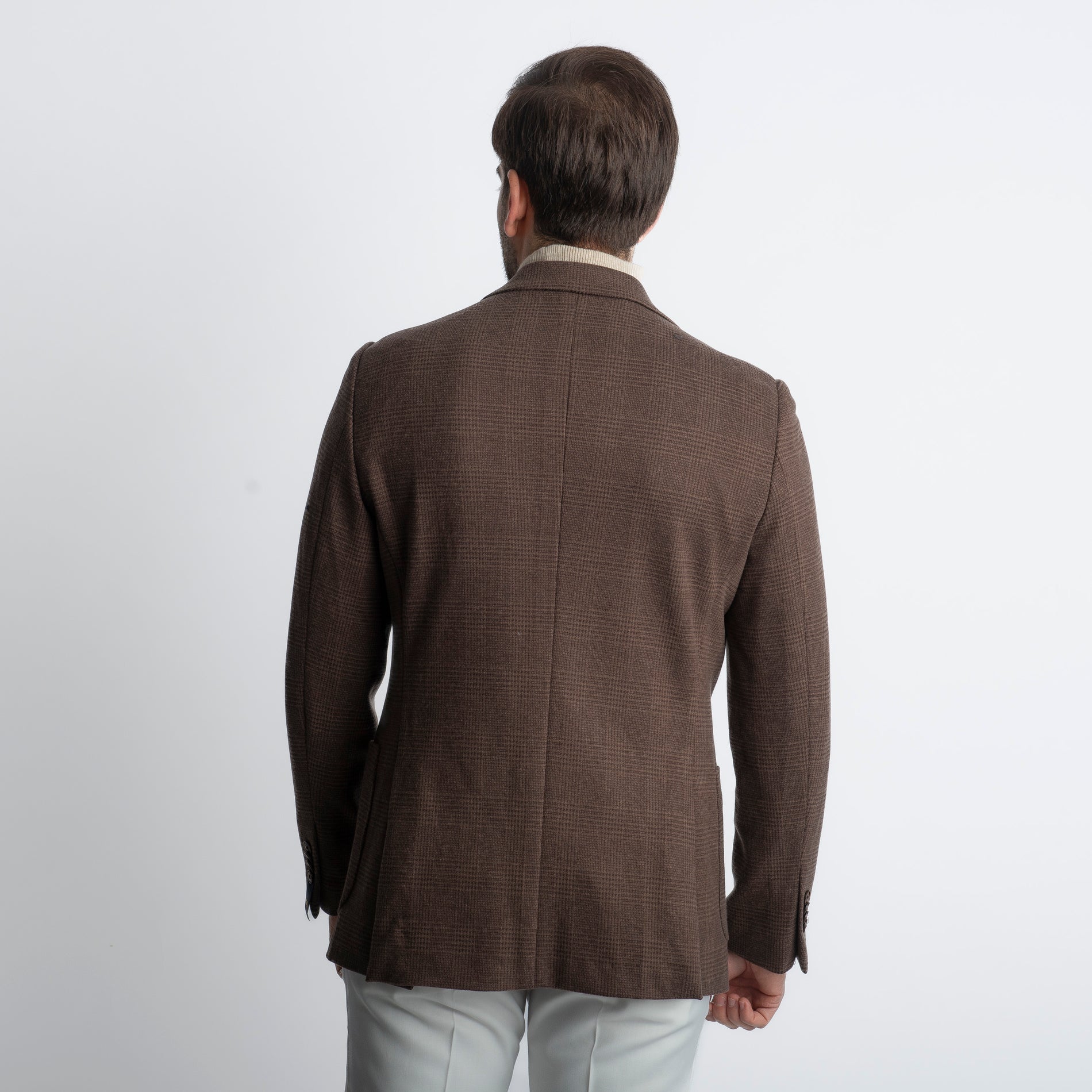 Giacca Monopetto Quadri Moro