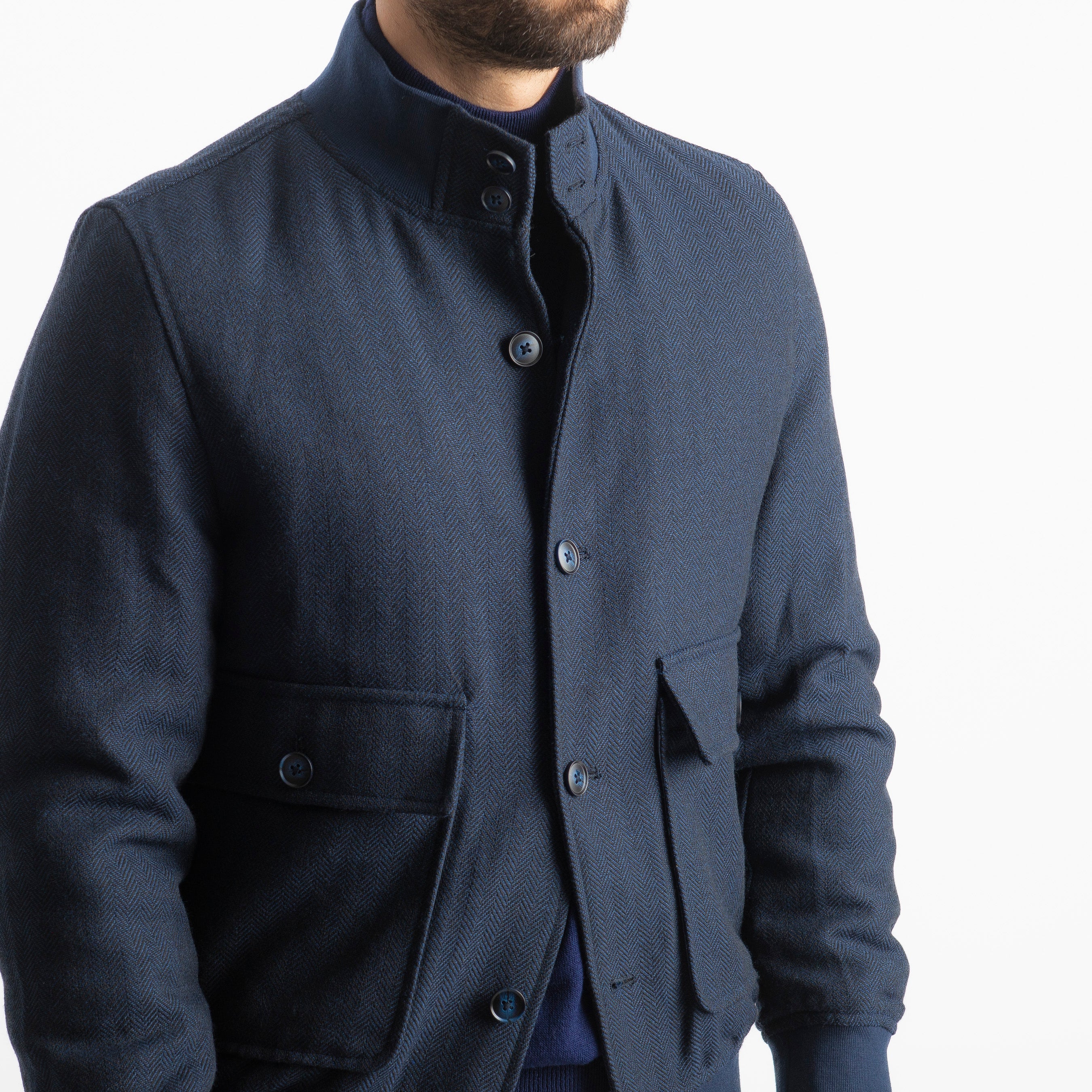 Giubbotto Polo Spigato Blu