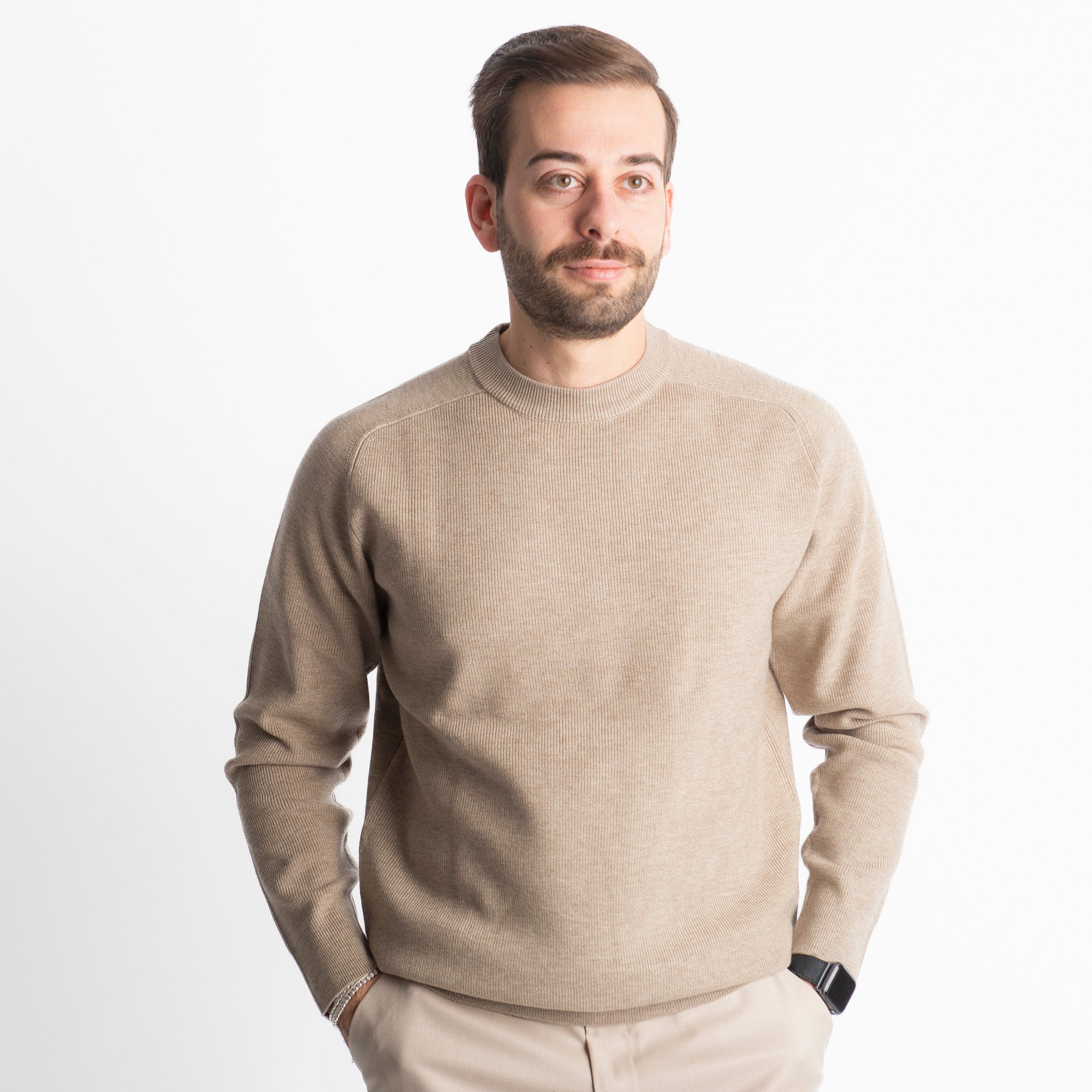 Maglioncino X875 A Costine Beige