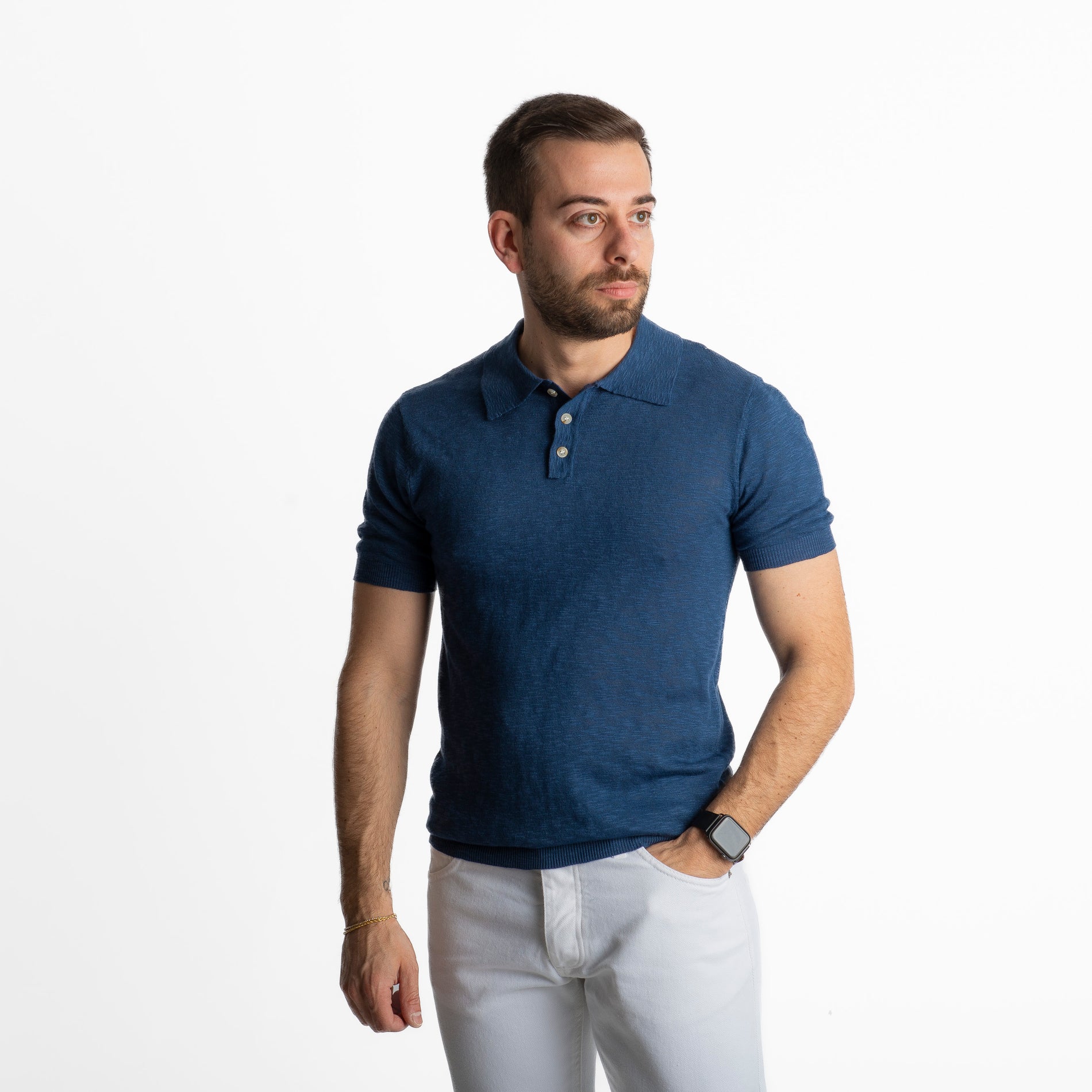 Polo Uomo Maiori Blu Avion