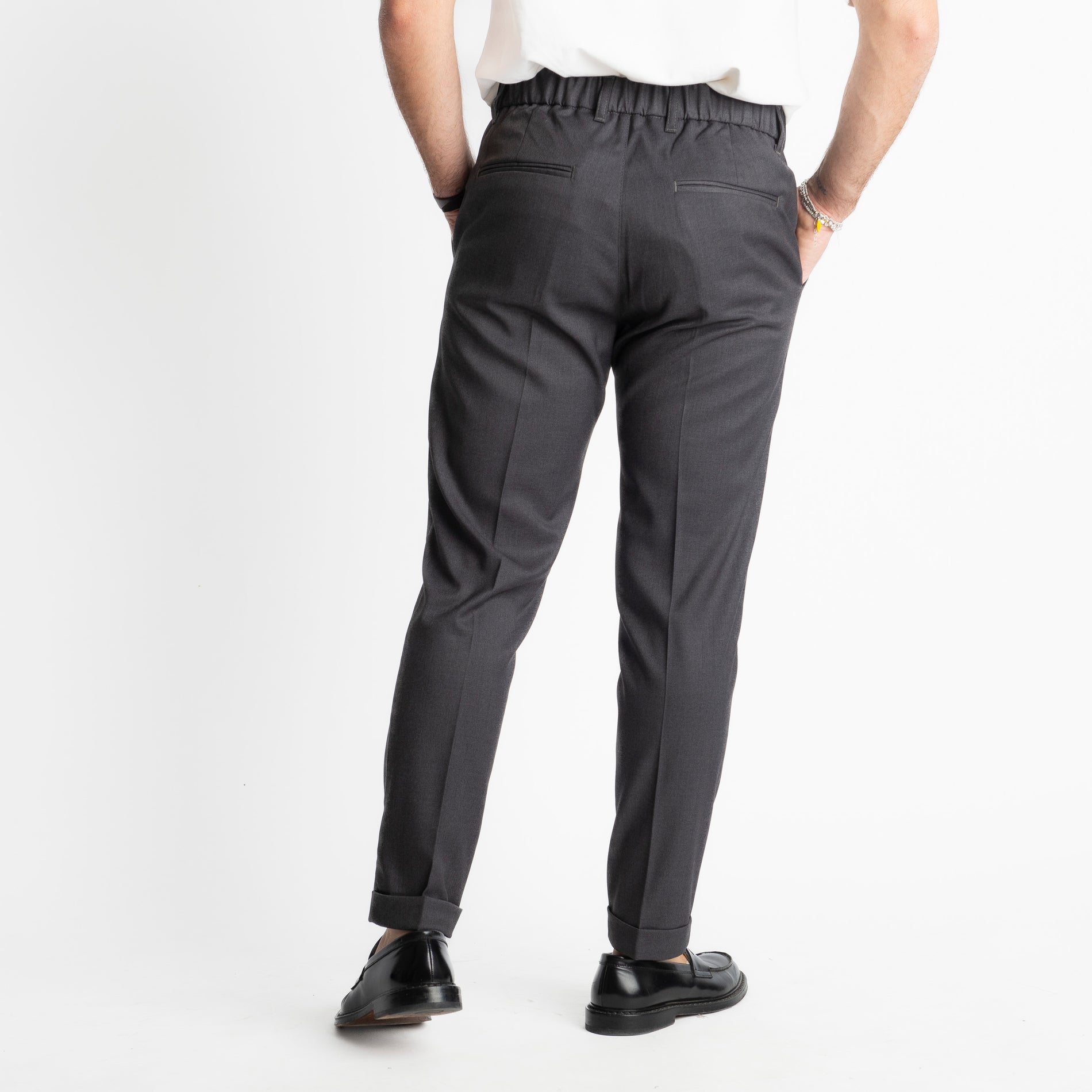 Pantalone Tennese Mezza Molla TO8007 Grigio
