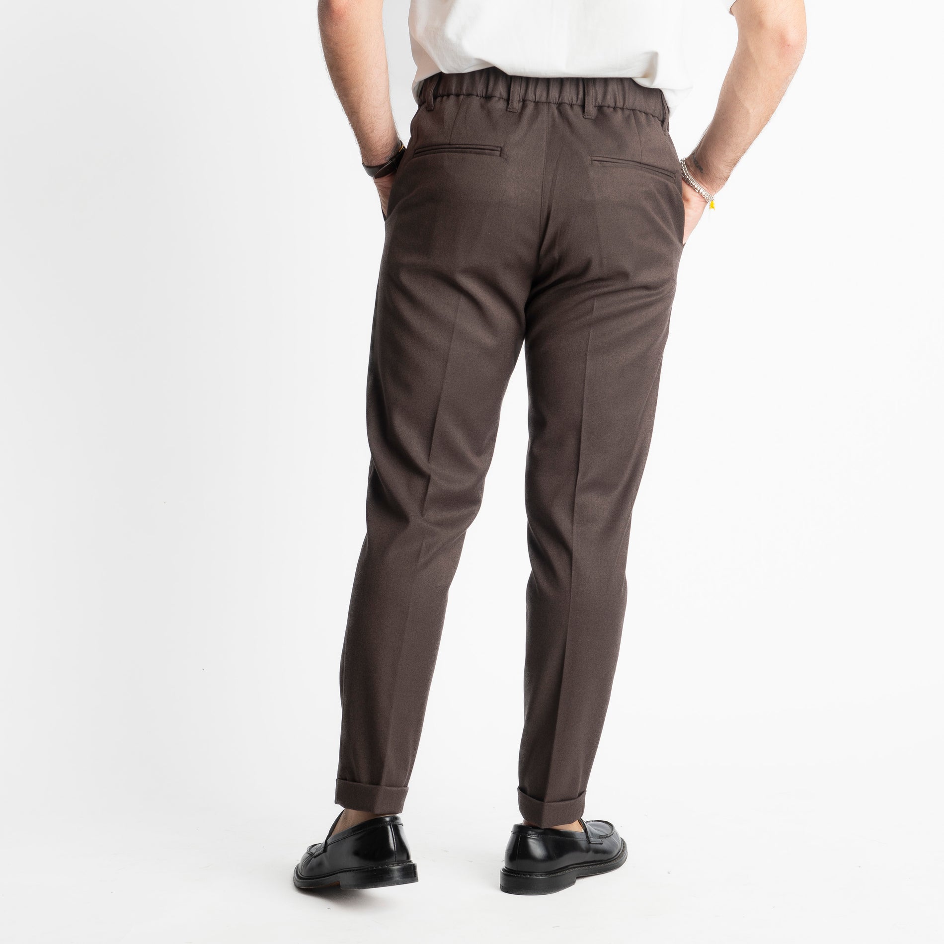 Pantalone Tennese Mezza Molla TO8007 Marrone