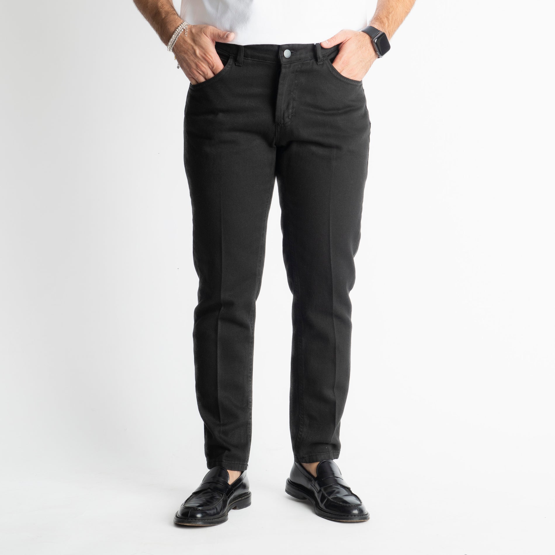 Pantalone Cinque Tasche Nero