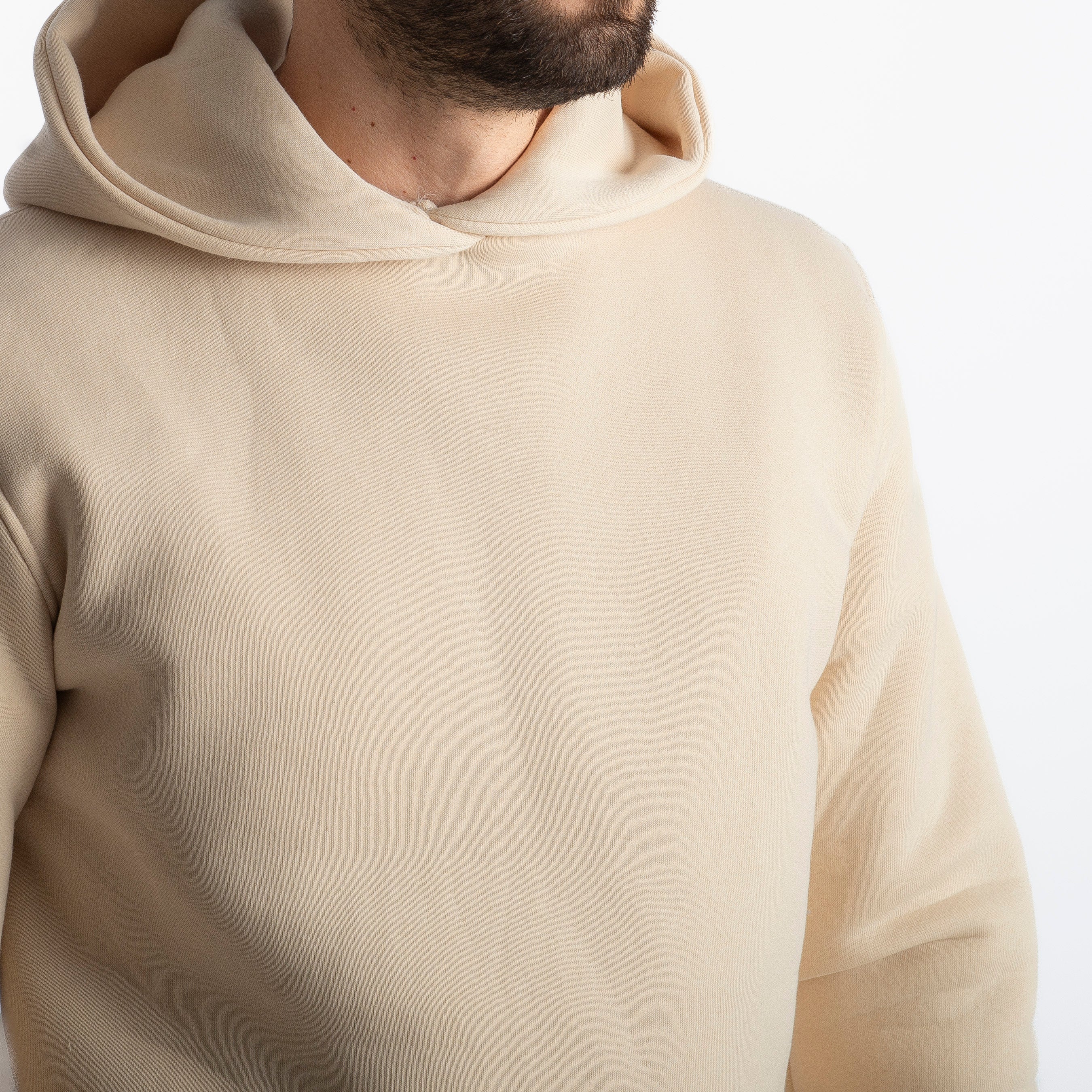 Felpa Uomo Con Cappuccio 0310 Beige