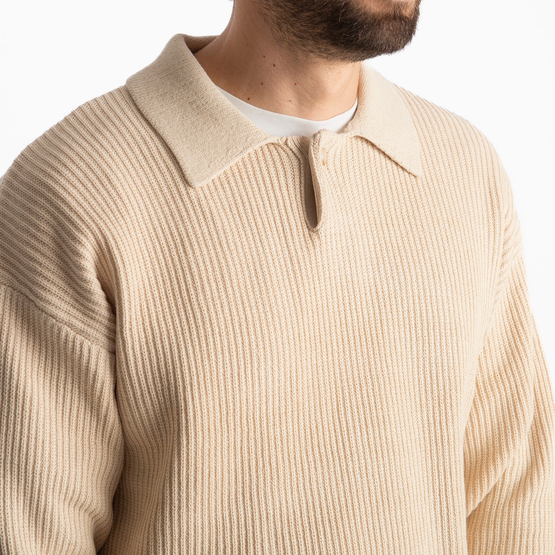 Polo Relax-Fit W8611 Beige