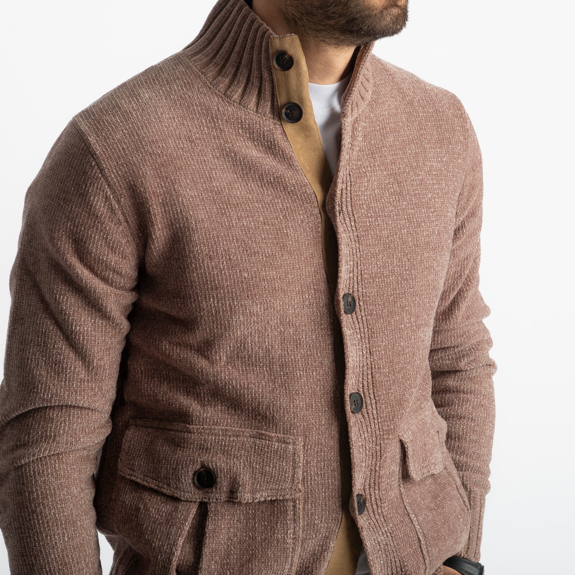 Maglione Saint Moritz In Ciniglia Fango