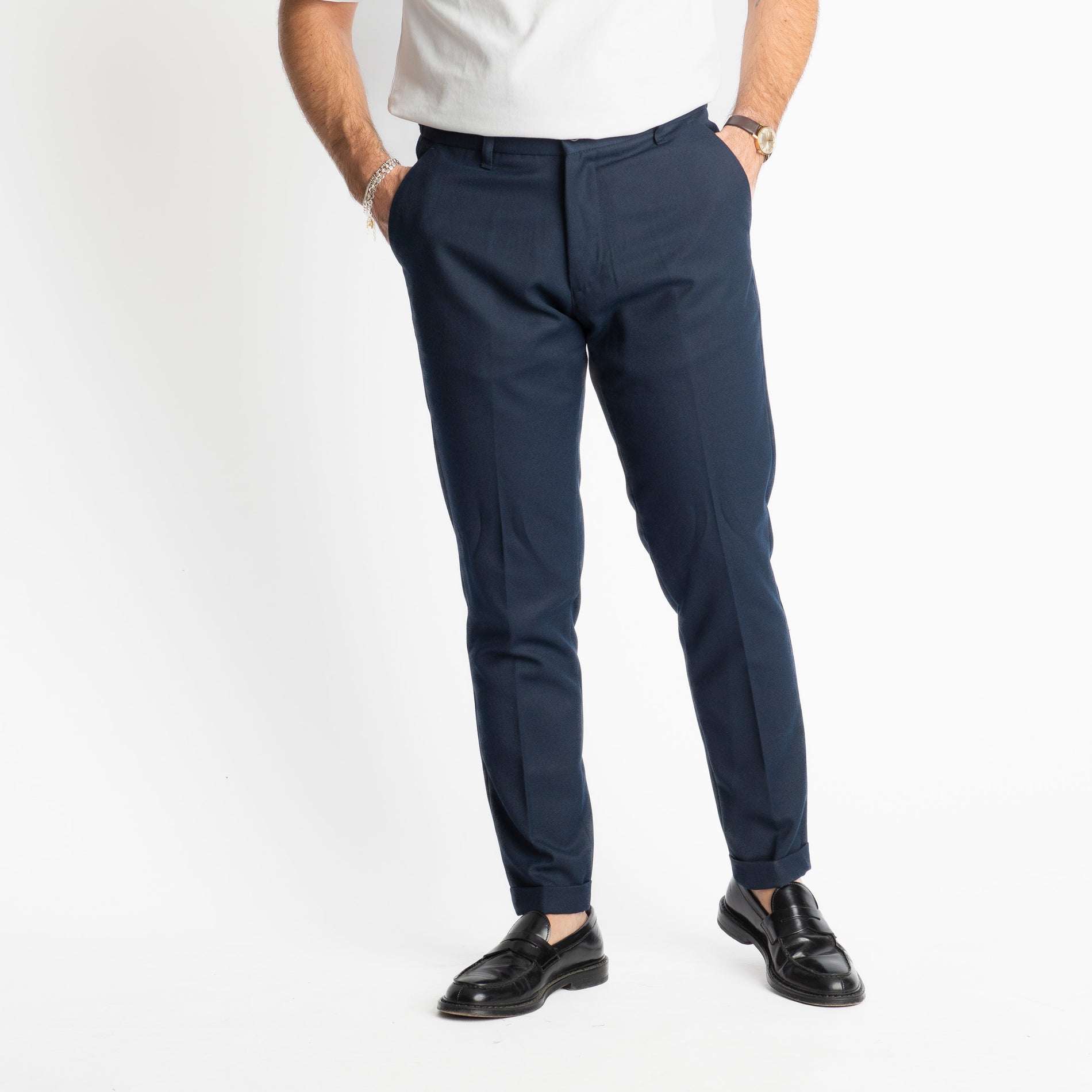 Pantalone Beverly Mezza Molla TO8007 Blu