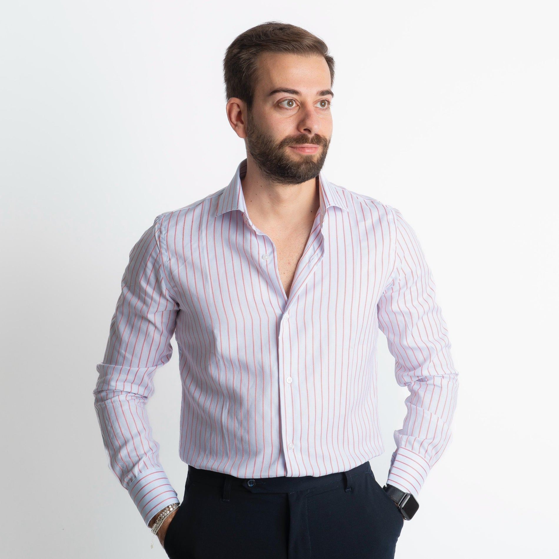 Camicia Old Money 4230 Celeste