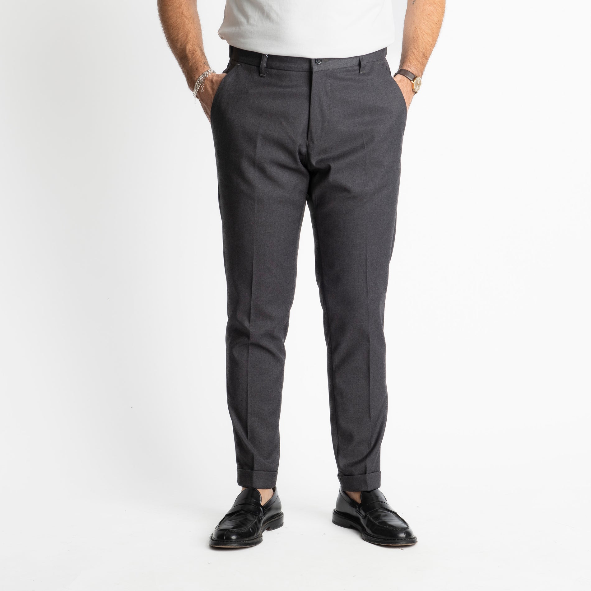 Pantalone Tennese Mezza Molla TO8007 Grigio