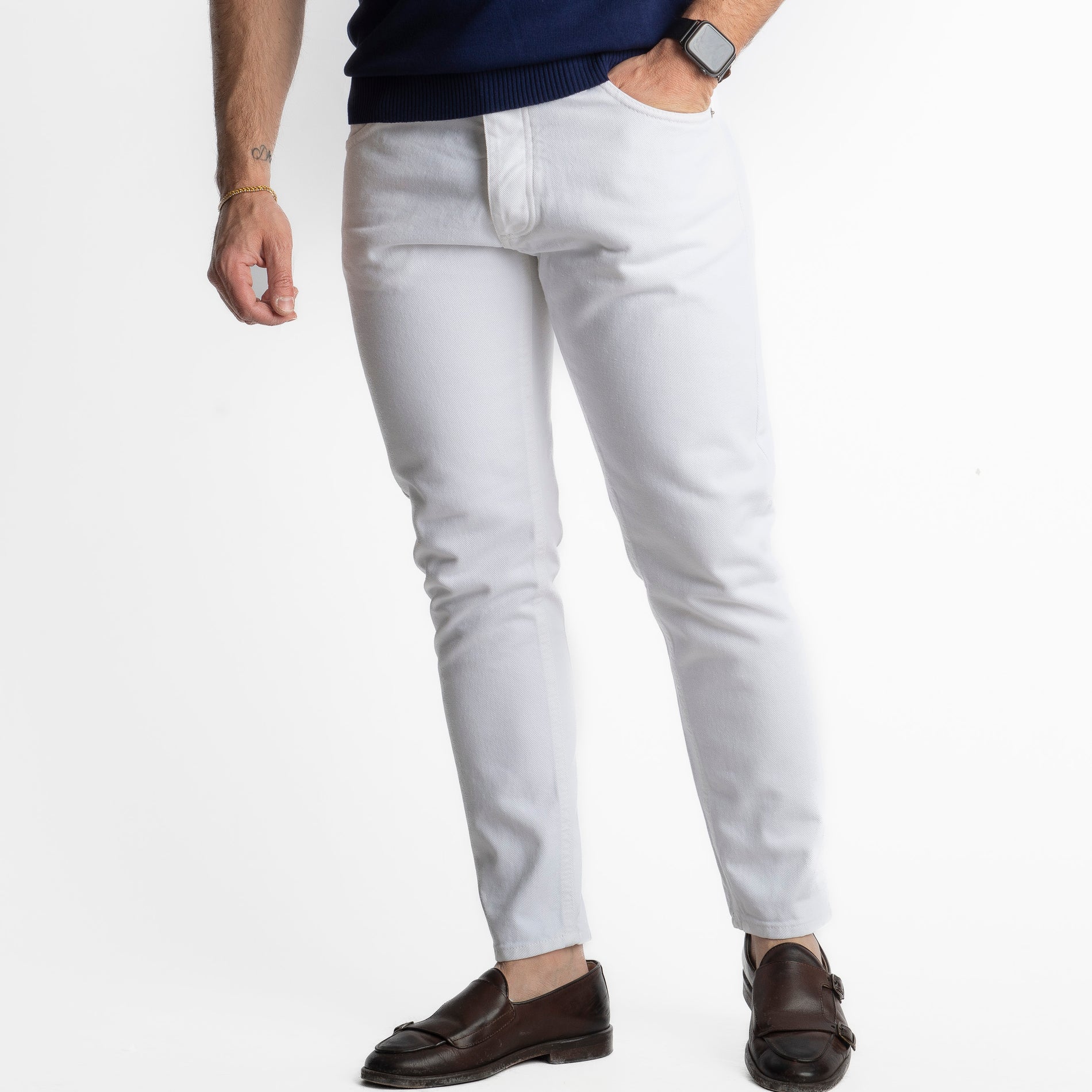 Jeans Slim Fit Bianco