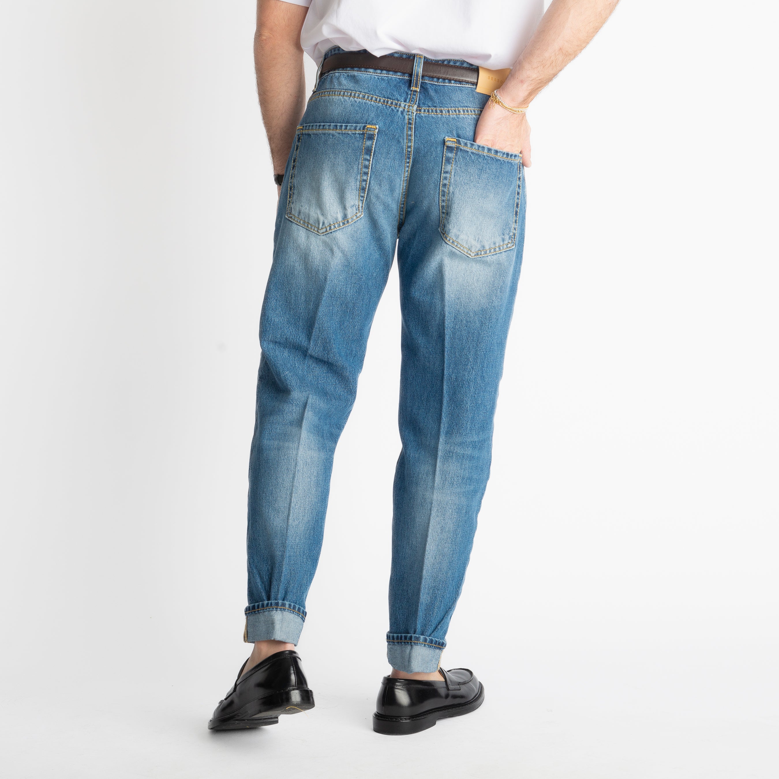 Jeans Straight Fit S188 - Cotone Mercerizzato
